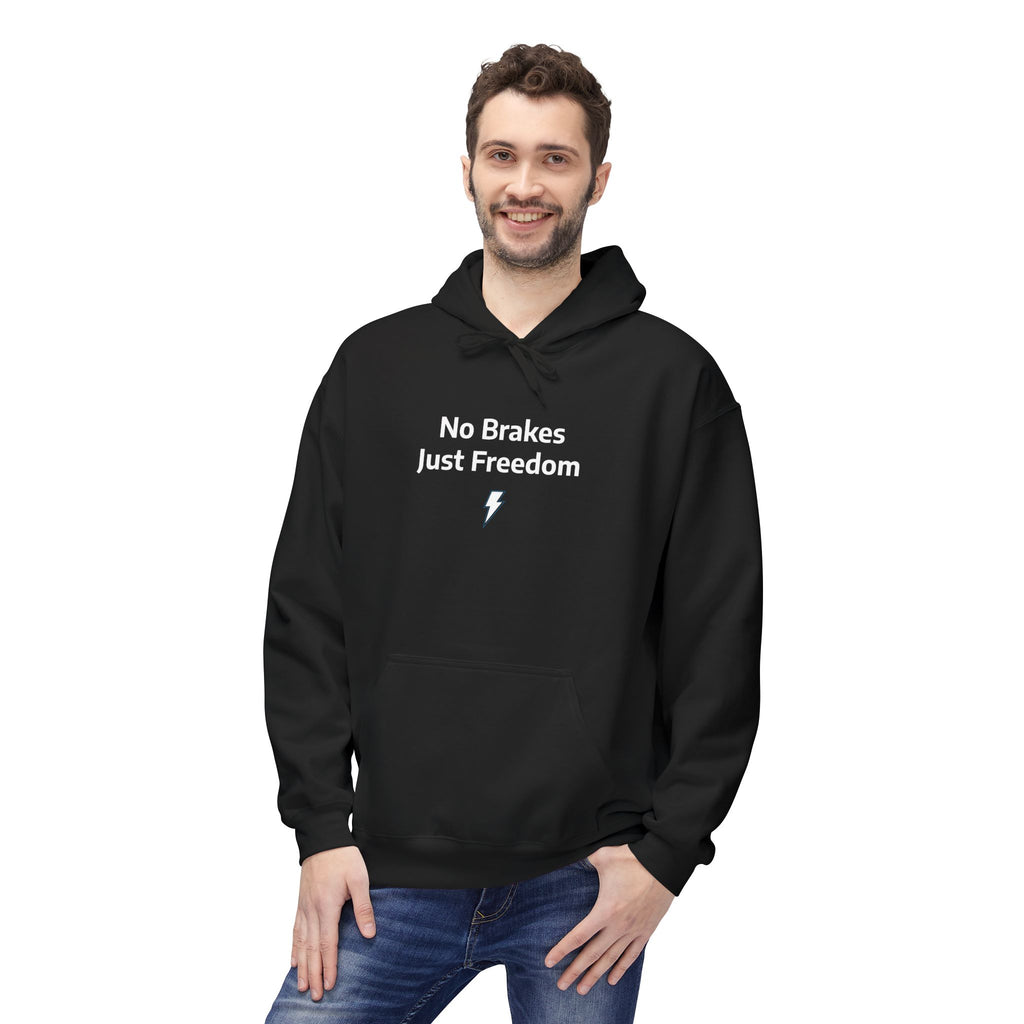 Brakeless Freedom Club Hoodie — 'No Brakes. Just Freedom.' Racing Pullover