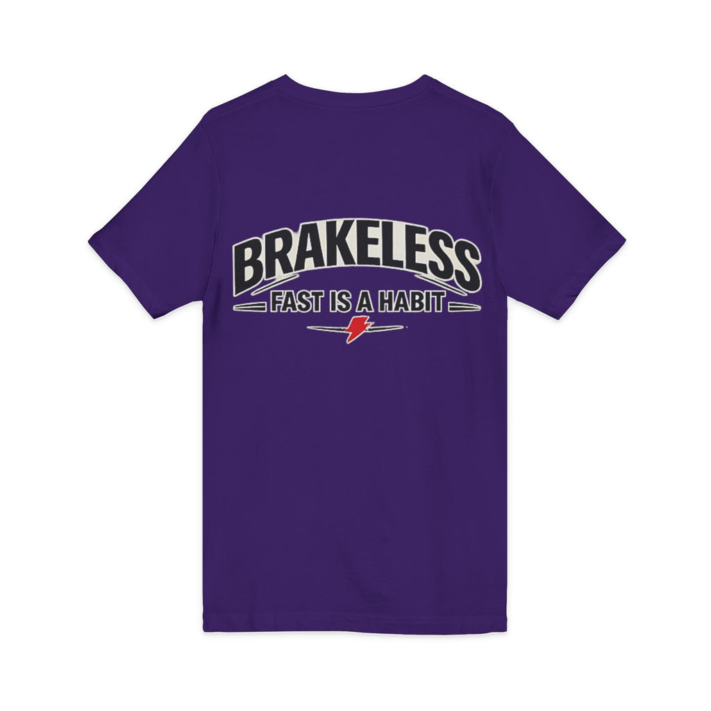 Brakeless "Fast Is a Habit" V-Neck T-Shirt – Racing Streetwear Tee