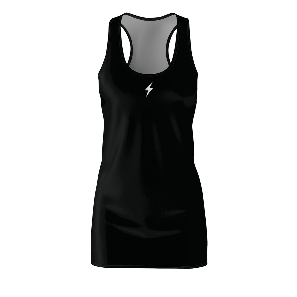 Racerback Dress — "No Brakes. Just Hot Girl Summer." Pink Lightning Heart