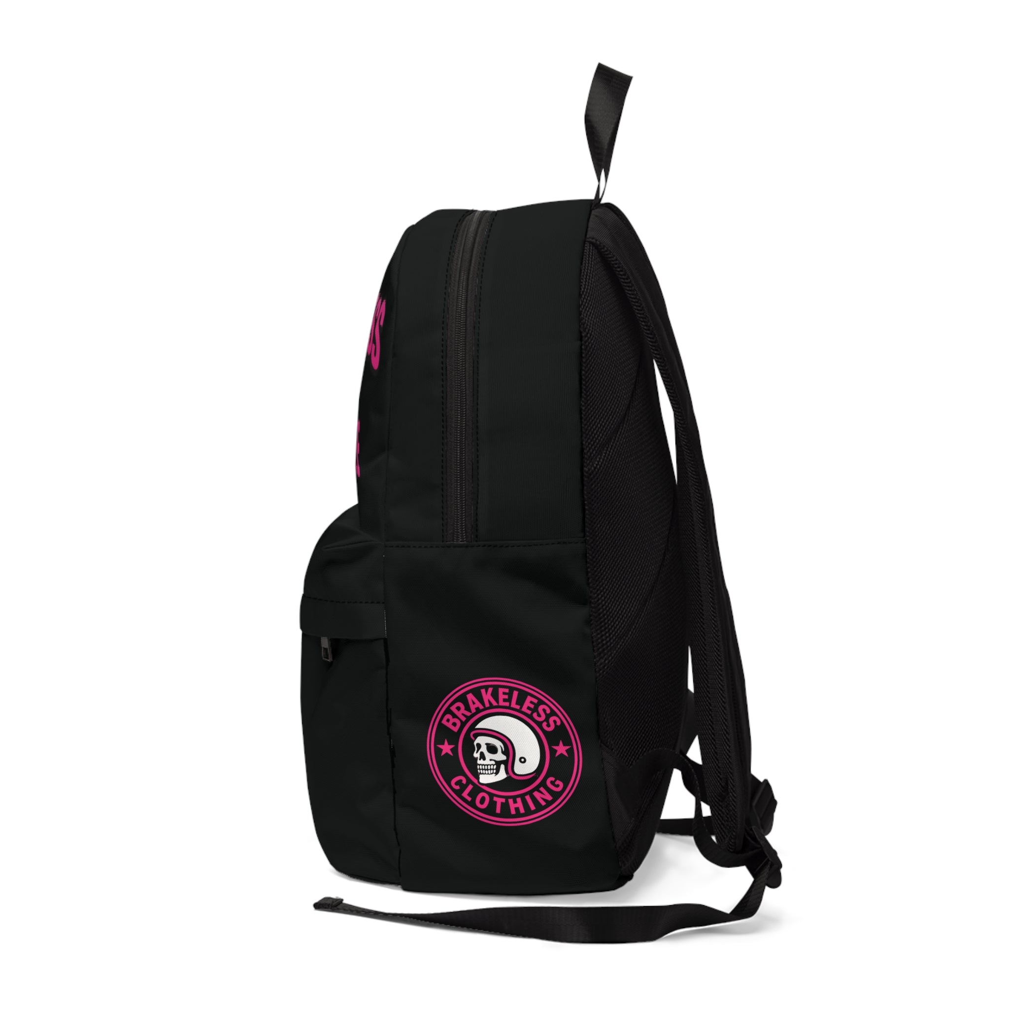 Brakeless Barbee / Harley Barbee Motorcycle Backpack — Pink Lightning Biker Bag
