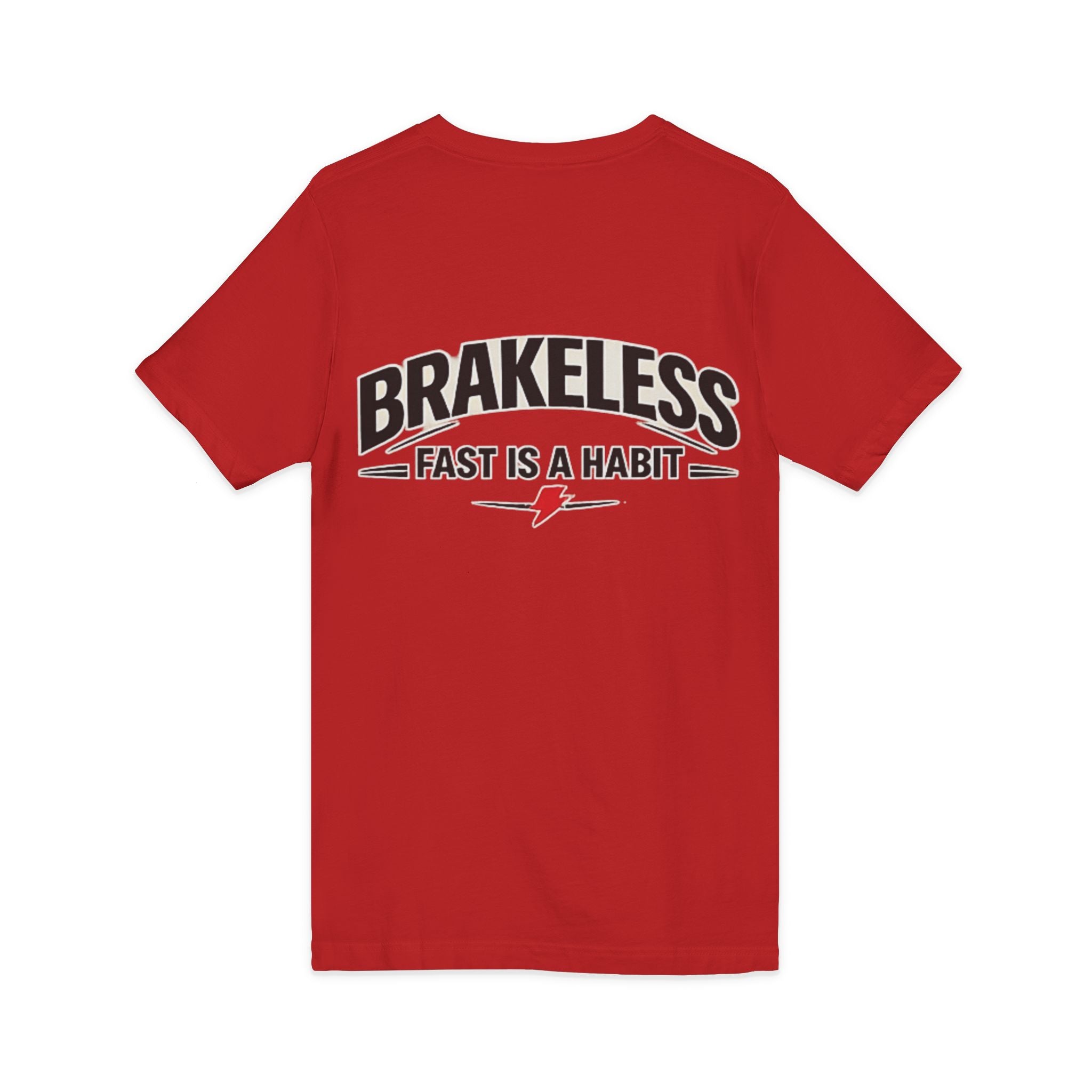 Brakeless "Fast Is a Habit" V-Neck T-Shirt – Racing Streetwear Tee