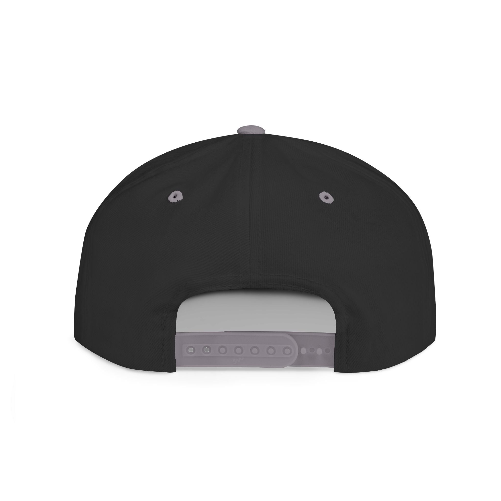 Brakeless Flat Bill Snapback Hat — Streetwear Grey Embroidered Cap