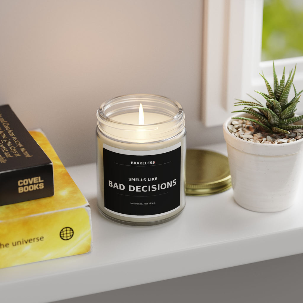 Smells Like Bad Decisions Coconut Apricot Scented Candle (4oz, 9oz)
