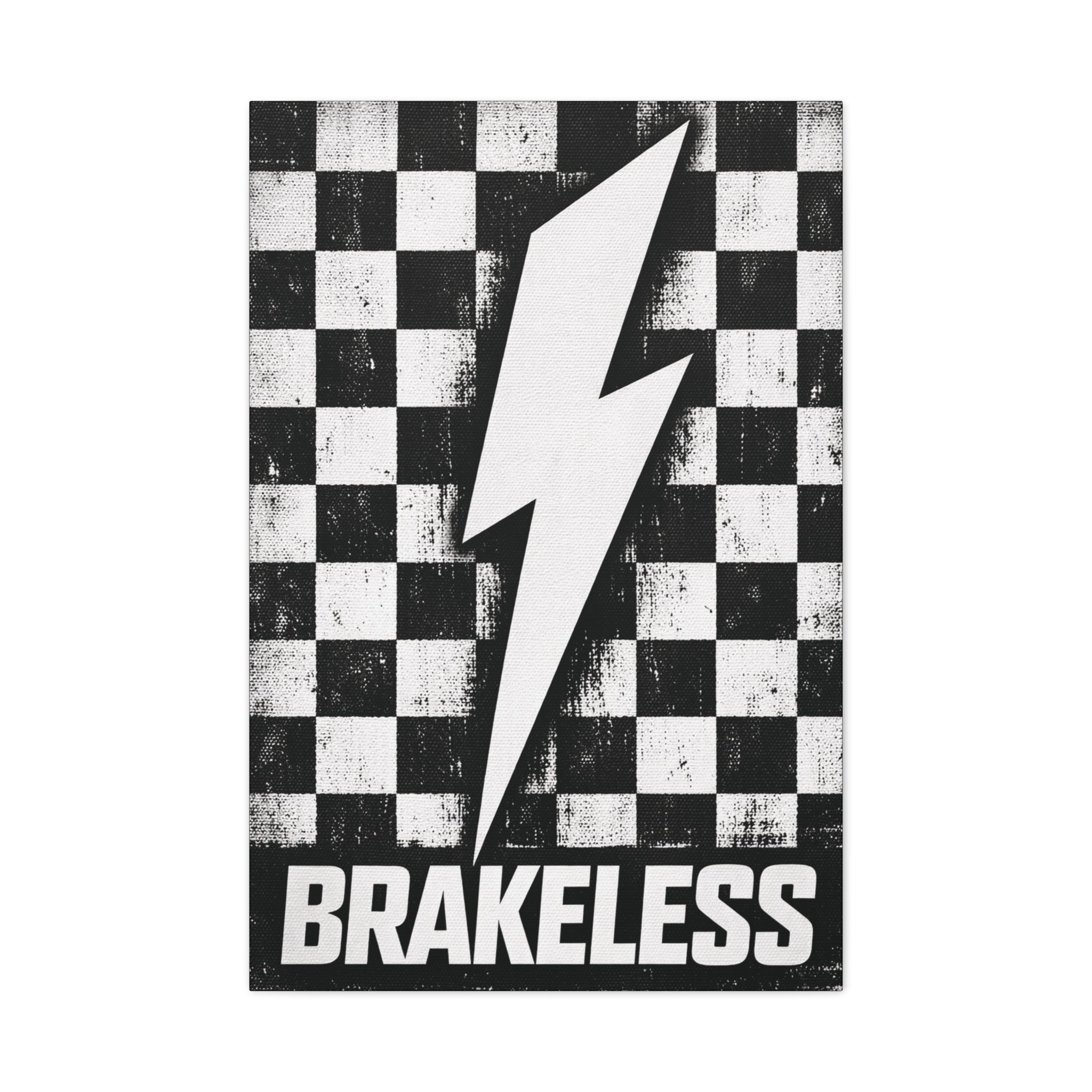 Brakeless Lightning Checkerboard Canvas Print