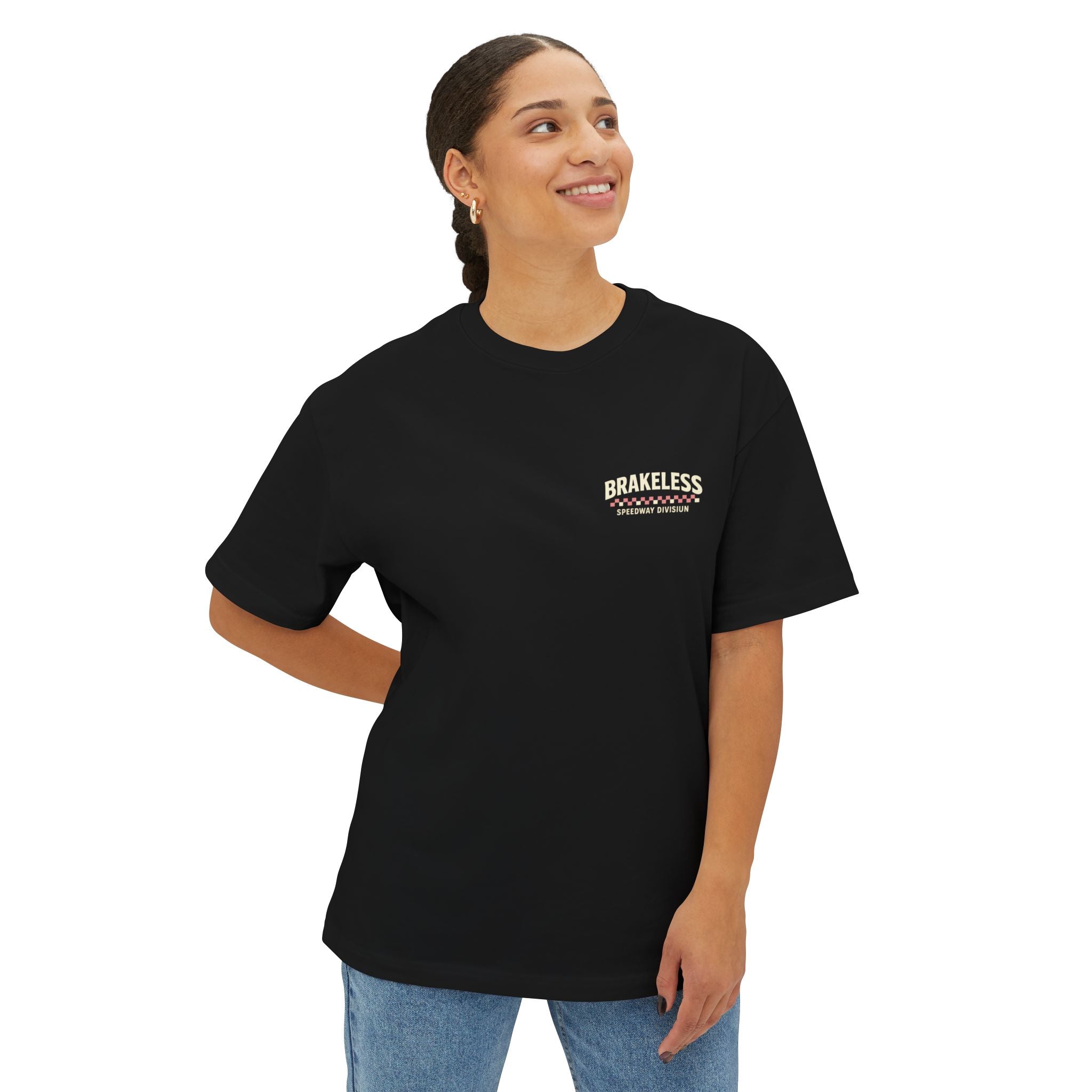Motocross Streetwear Oversized Boxy Tee — Brakeless Clothing Design