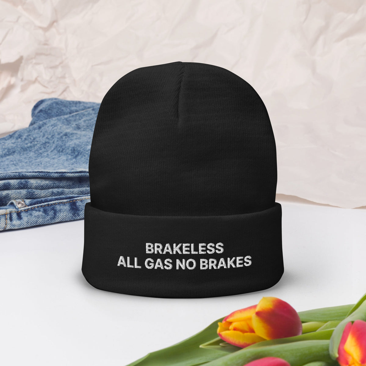 ALL GAS NO BRAKES Beanie - BRAKELESS