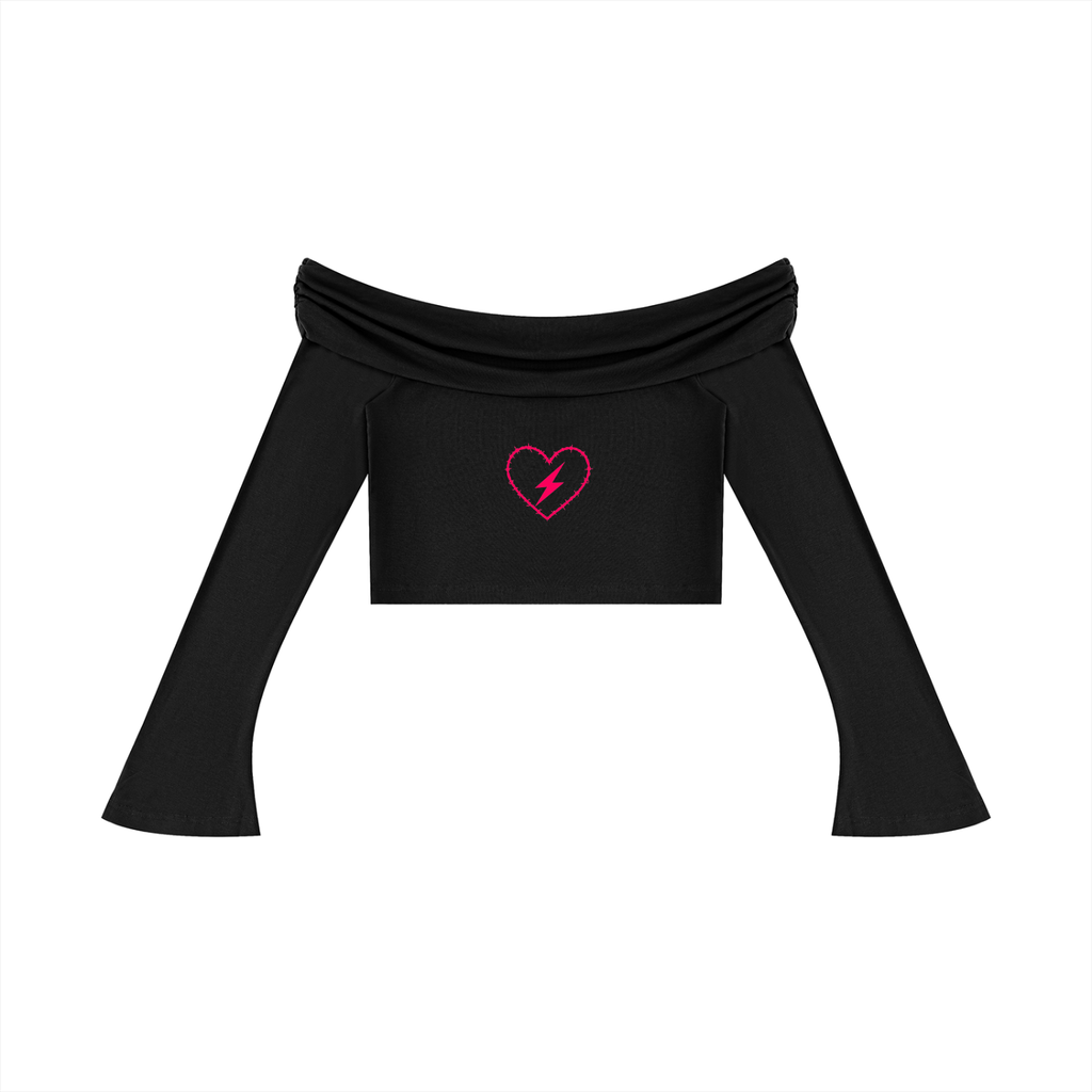 Brakeless,Brakeless Clothing,Crop Top,streetwear,street wear,Long Sleeve,Women's,Fashion,Heart