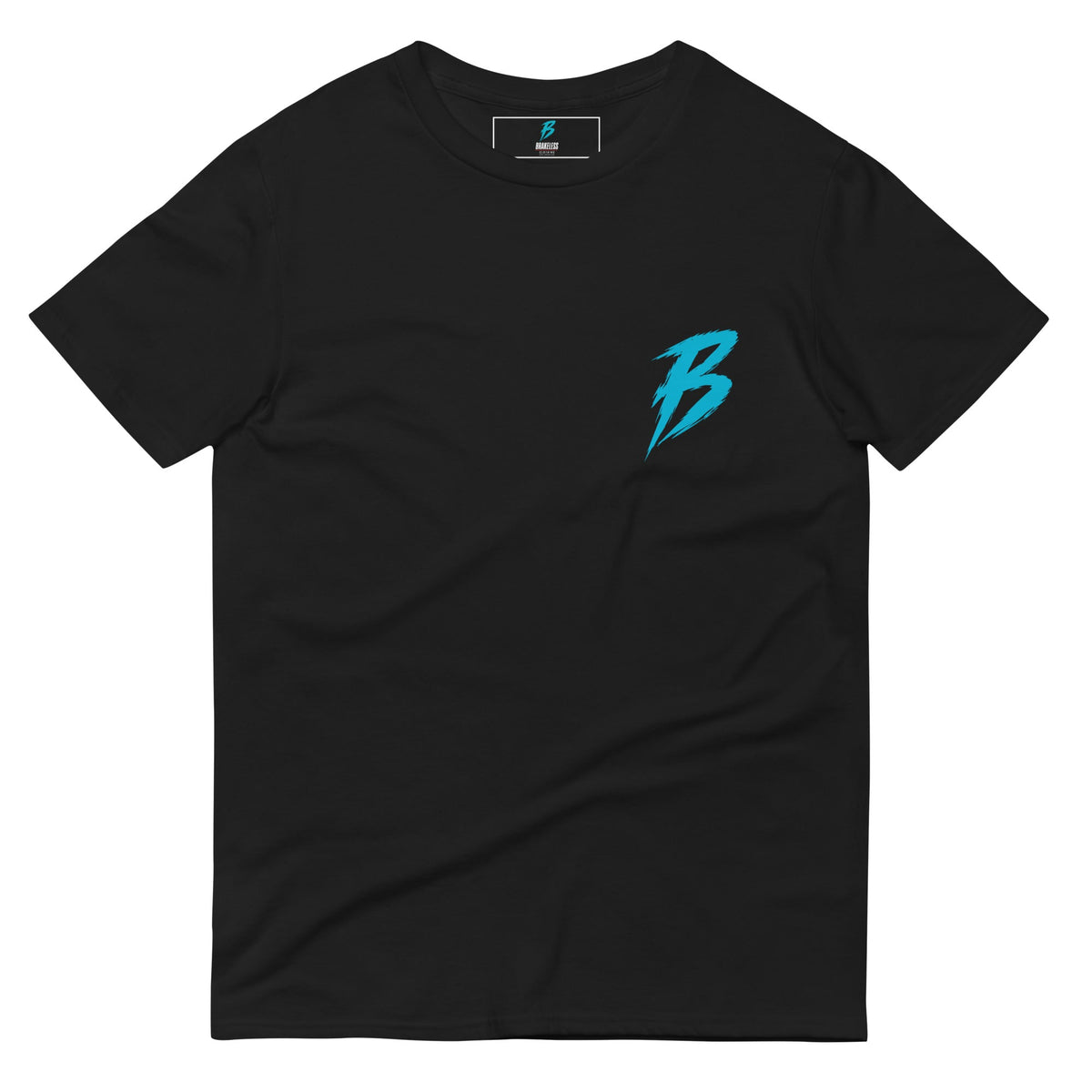 BORN TO RIDE. BUILT TO WHEELIE. - MEN'S Short-Sleeve T-Shirt (Small Front Logo) - BRAKELESS