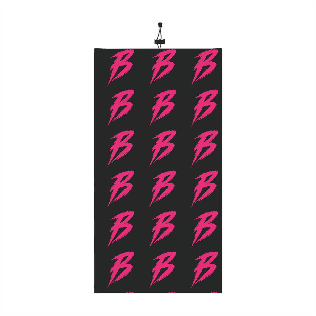 Brakeless 'B' Neck Gaiter With Drawstring - Pink - All Over Prints - BRAKELESS