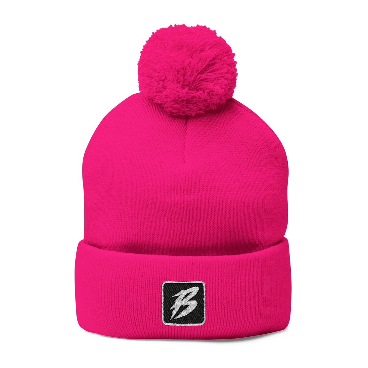Brakeless 'B' Pom-Pom Beanie — (Mult. Colors) - Hats - BRAKELESS