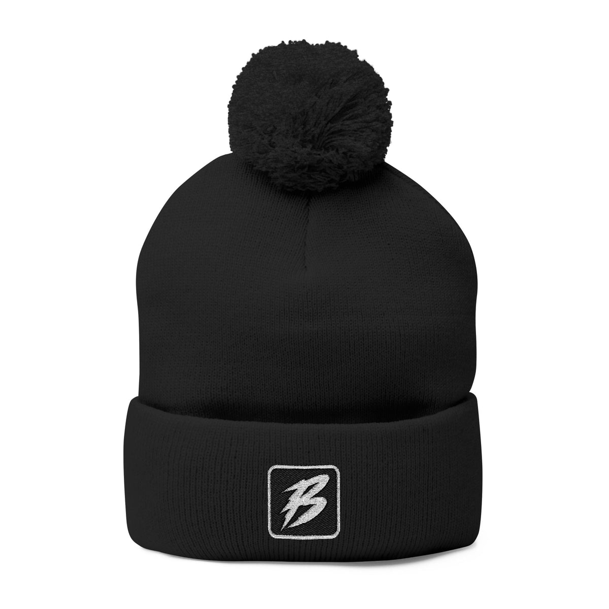Brakeless 'B' Pom-Pom Beanie — (Mult. Colors) - Hats - BRAKELESS
