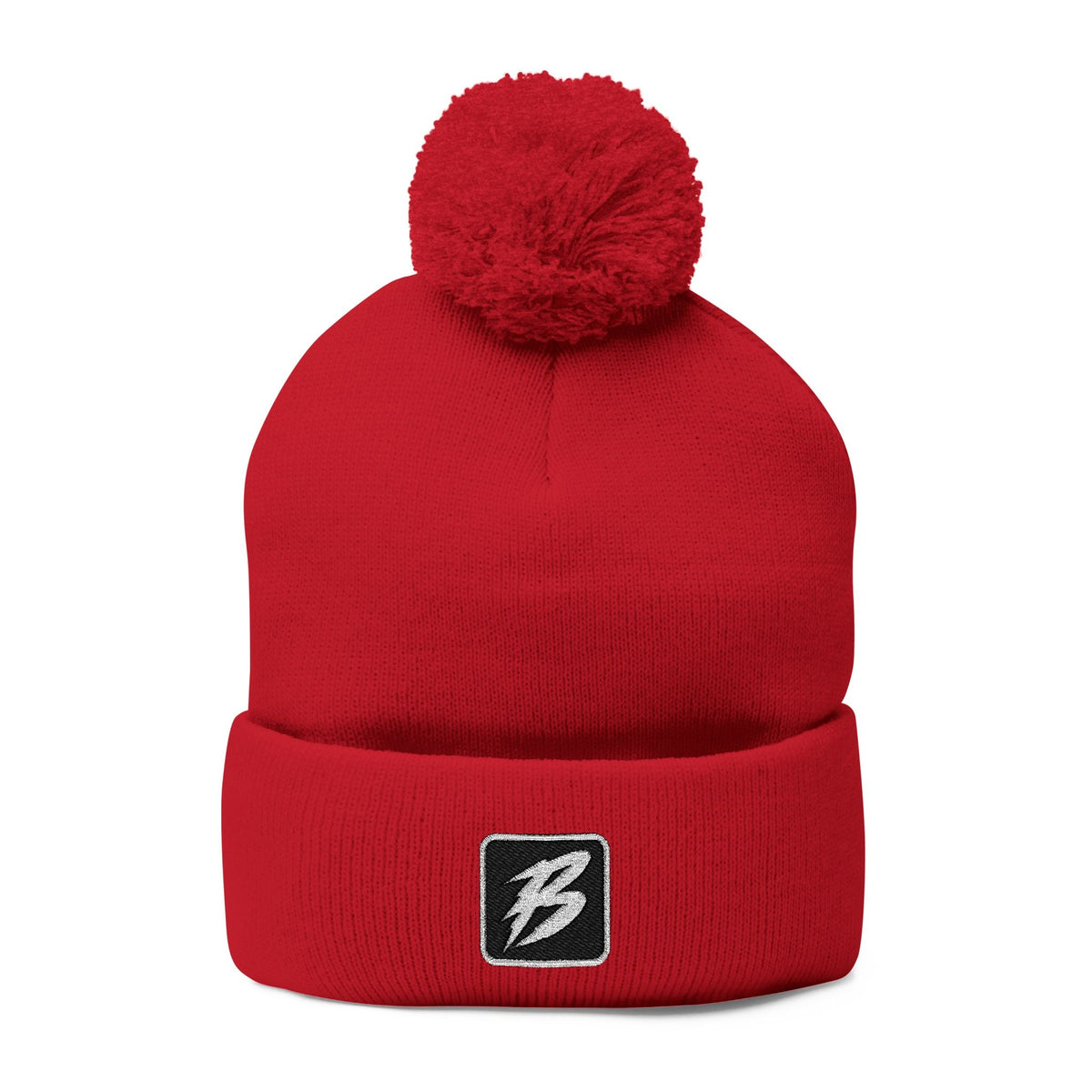 Brakeless 'B' Pom-Pom Beanie — (Mult. Colors) - Hats - BRAKELESS