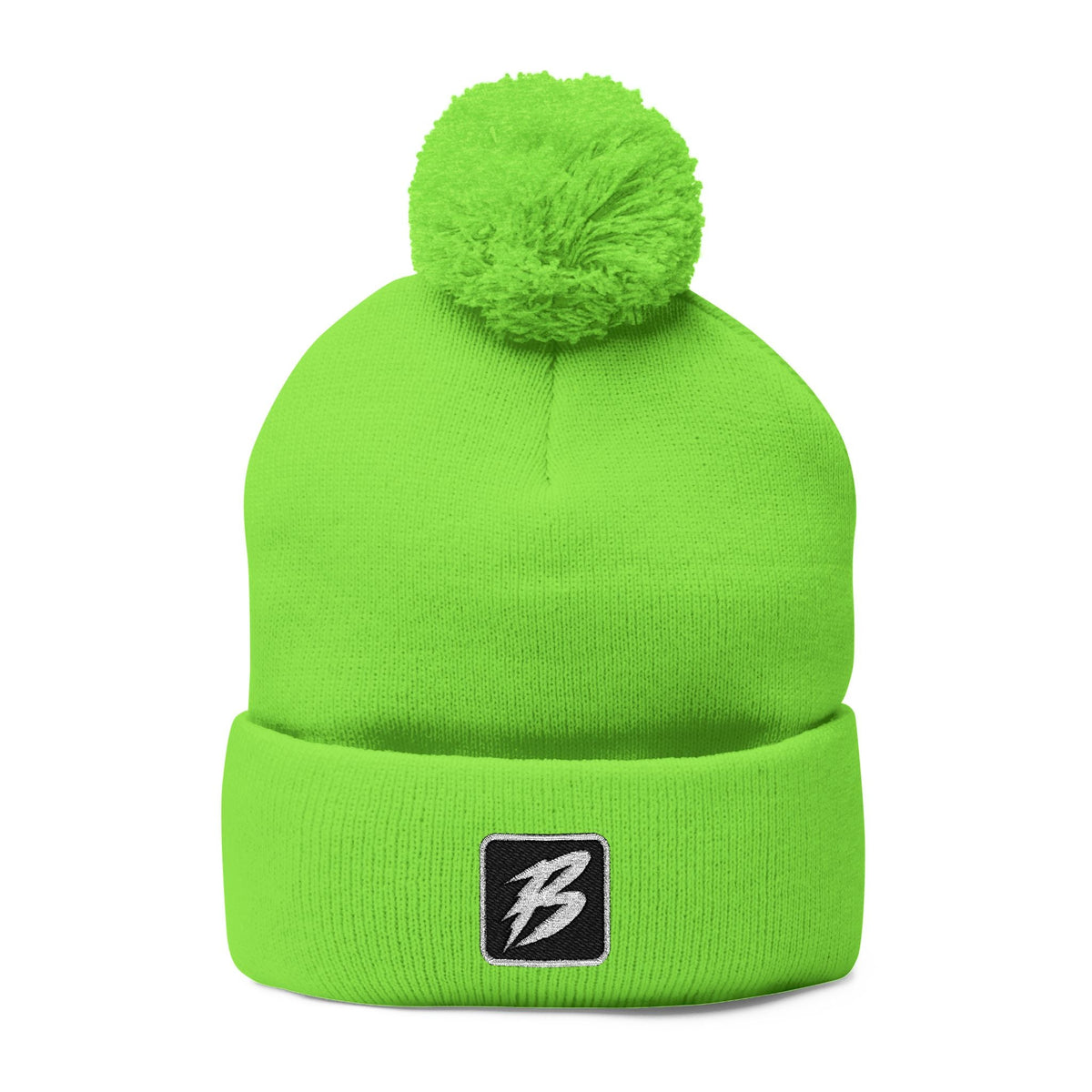 Brakeless 'B' Pom-Pom Beanie — (Mult. Colors) - Hats - BRAKELESS