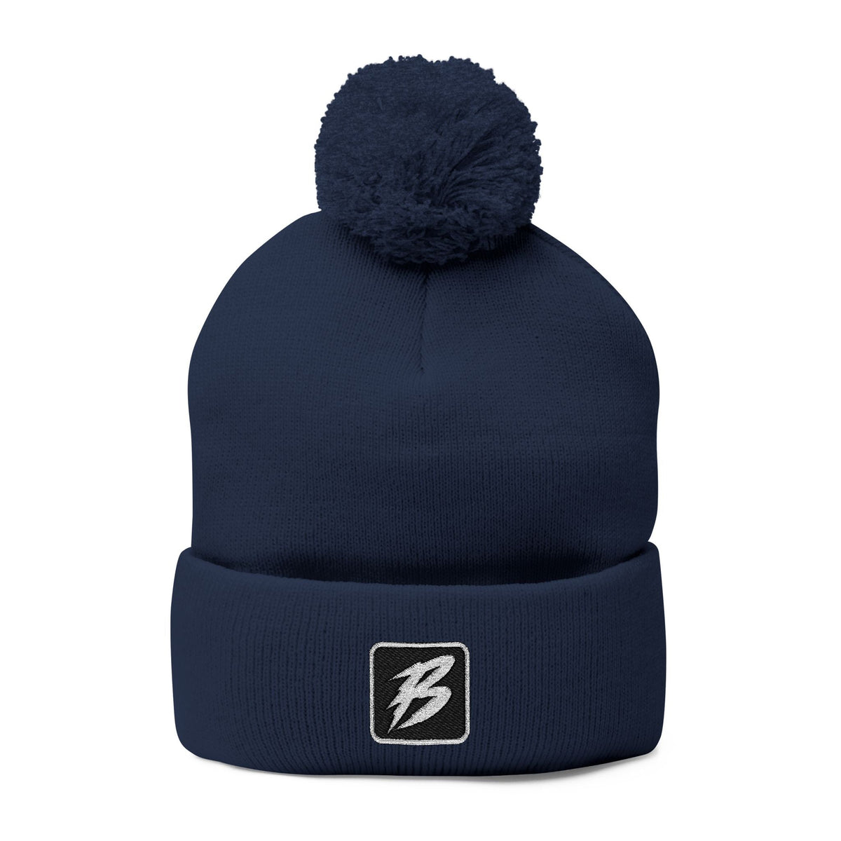 Brakeless 'B' Pom-Pom Beanie — (Mult. Colors) - Hats - BRAKELESS