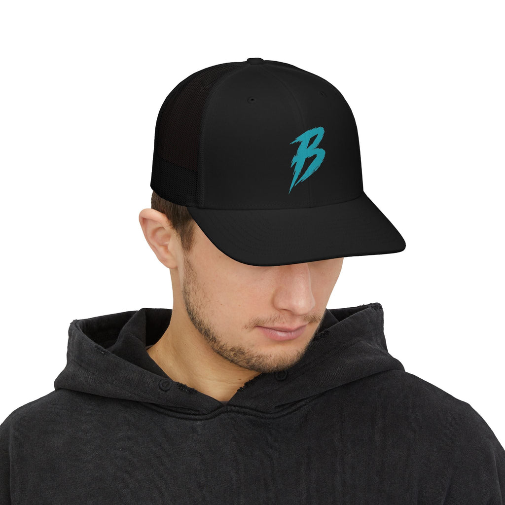 BRAKELESS B Snapback Trucker Cap - Hats - BRAKELESS