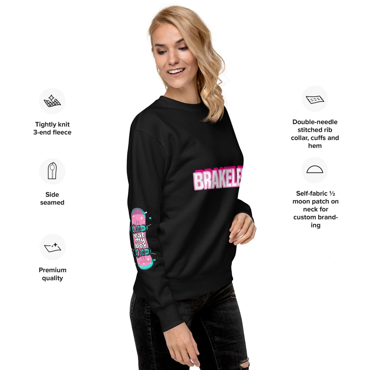 Brakeless Babes Premium Sweatshirt - BRAKELESS