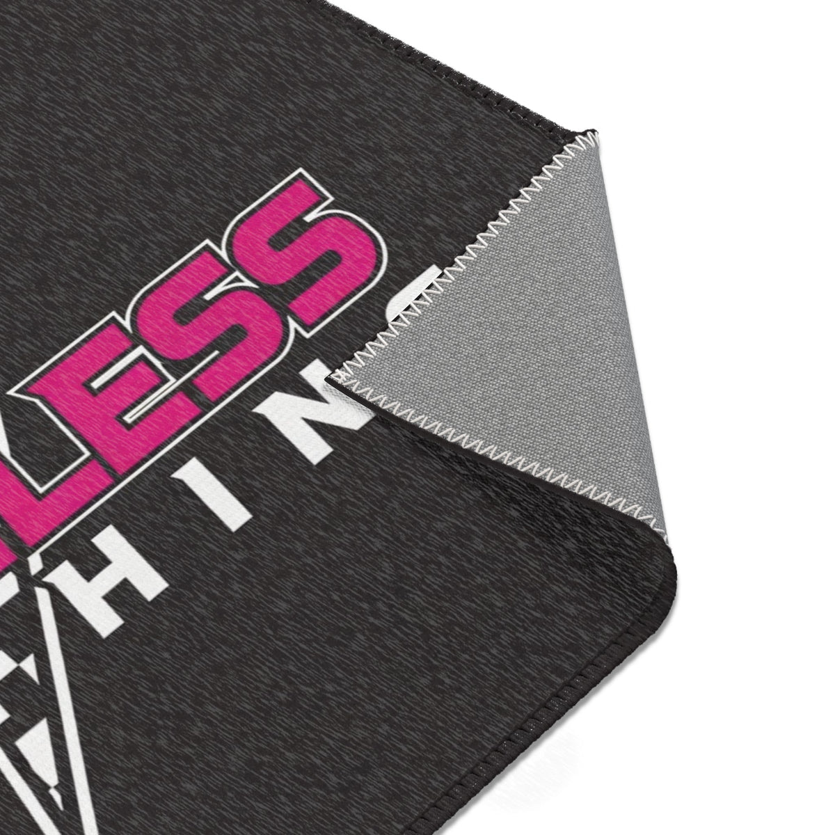 Brakeless Clothing Racing Logo Area Rug — Retro Checkered Moto Floor Mat - Home Decor - BRAKELESS