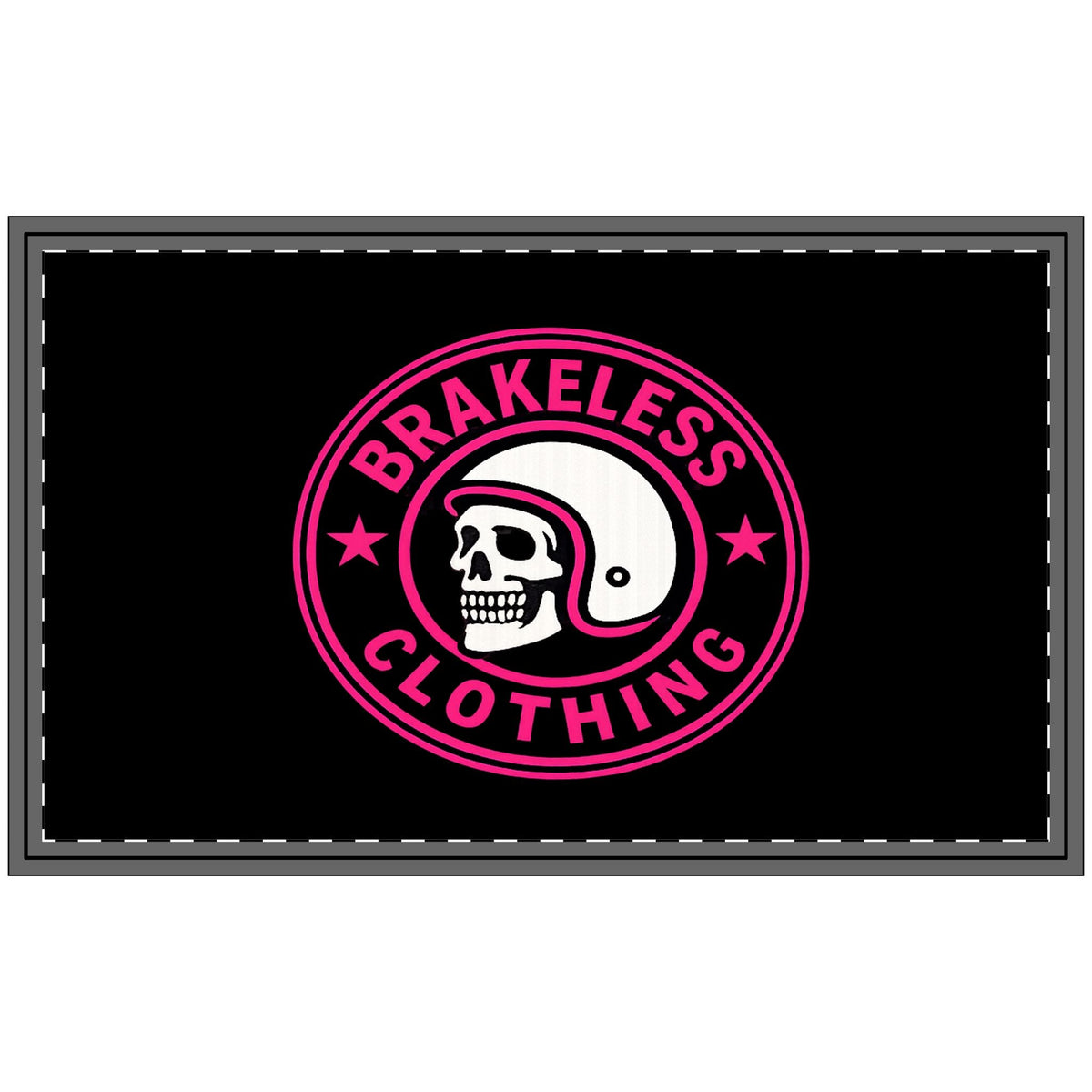 Brakeless Clothing Skull Helmet Doormat — Motorcycle-Themed Polyester Welcome Mat - Home Decor - BRAKELESS