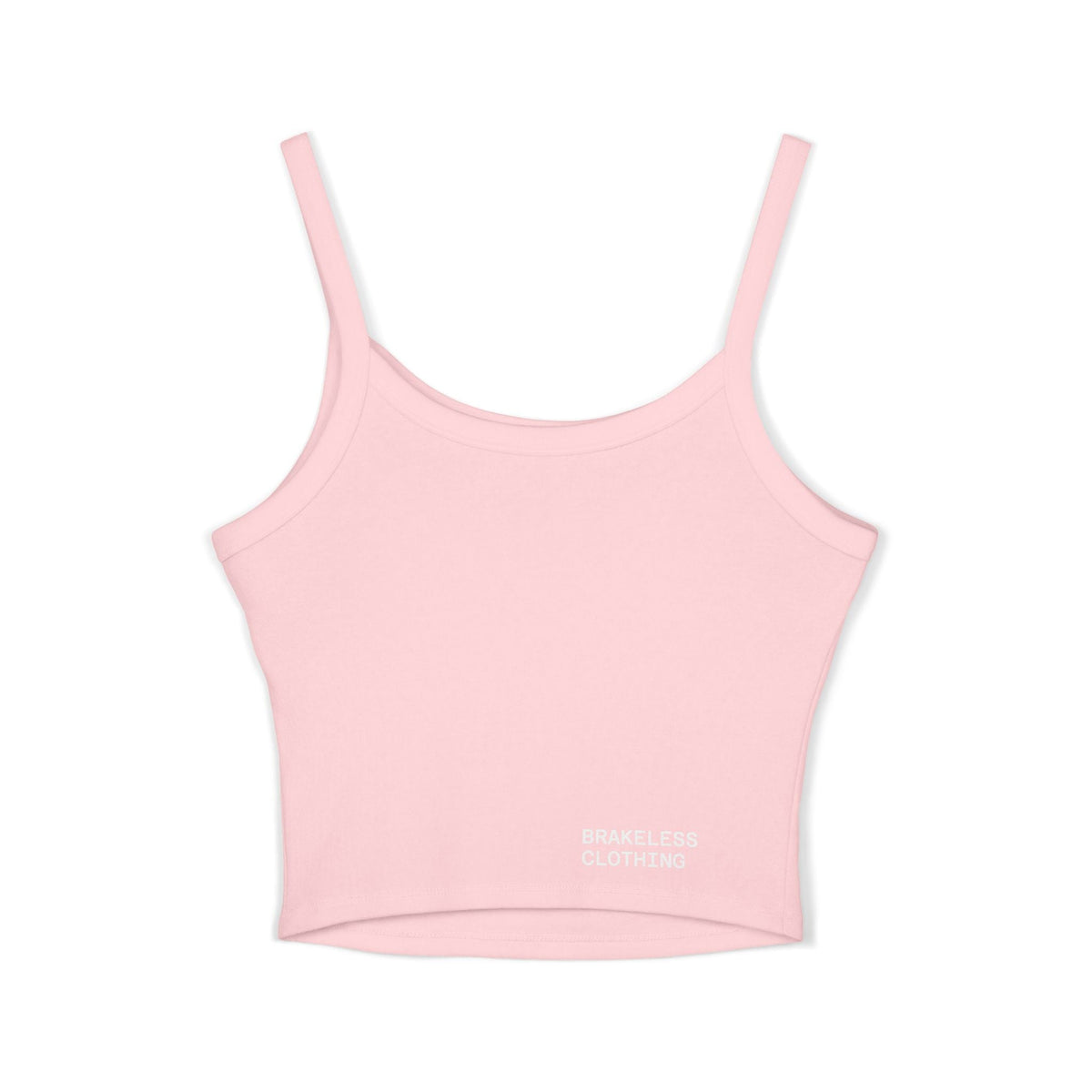 Brakeless Crop Tank — 'Brakeless' Graphic Spaghetti Strap Tank Top with Eat My Box Design - Tank Top - BRAKELESS