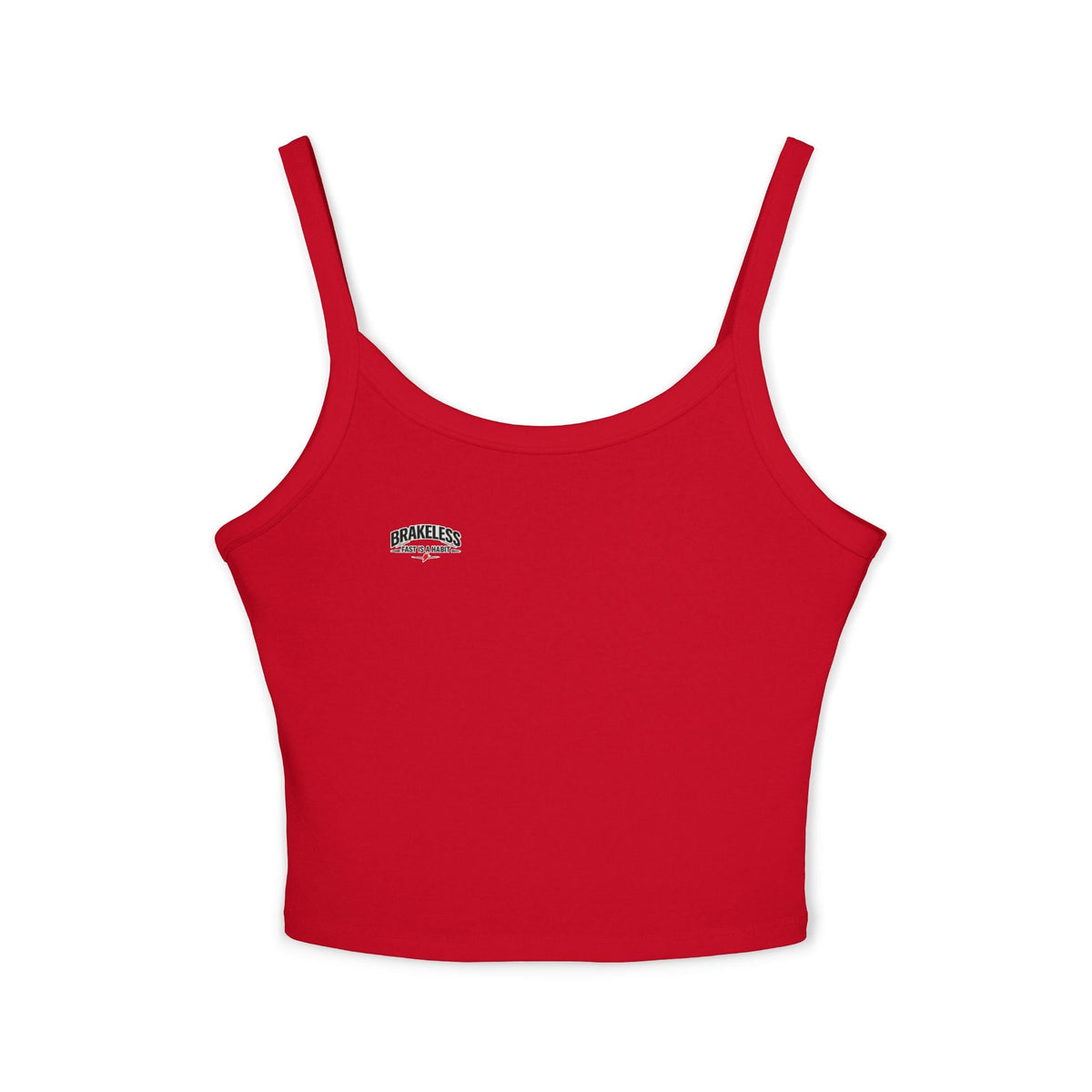 Brakeless Crop Tank Top — "Brakeless No Brakes Just Speed" Racer Chic Tank - Tank Top - BRAKELESS
