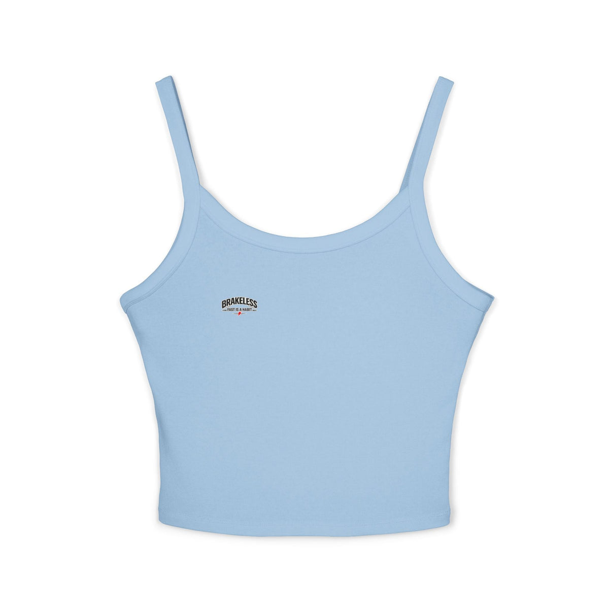 Brakeless Crop Tank Top — "Brakeless No Brakes Just Speed" Racer Chic Tank - Tank Top - BRAKELESS