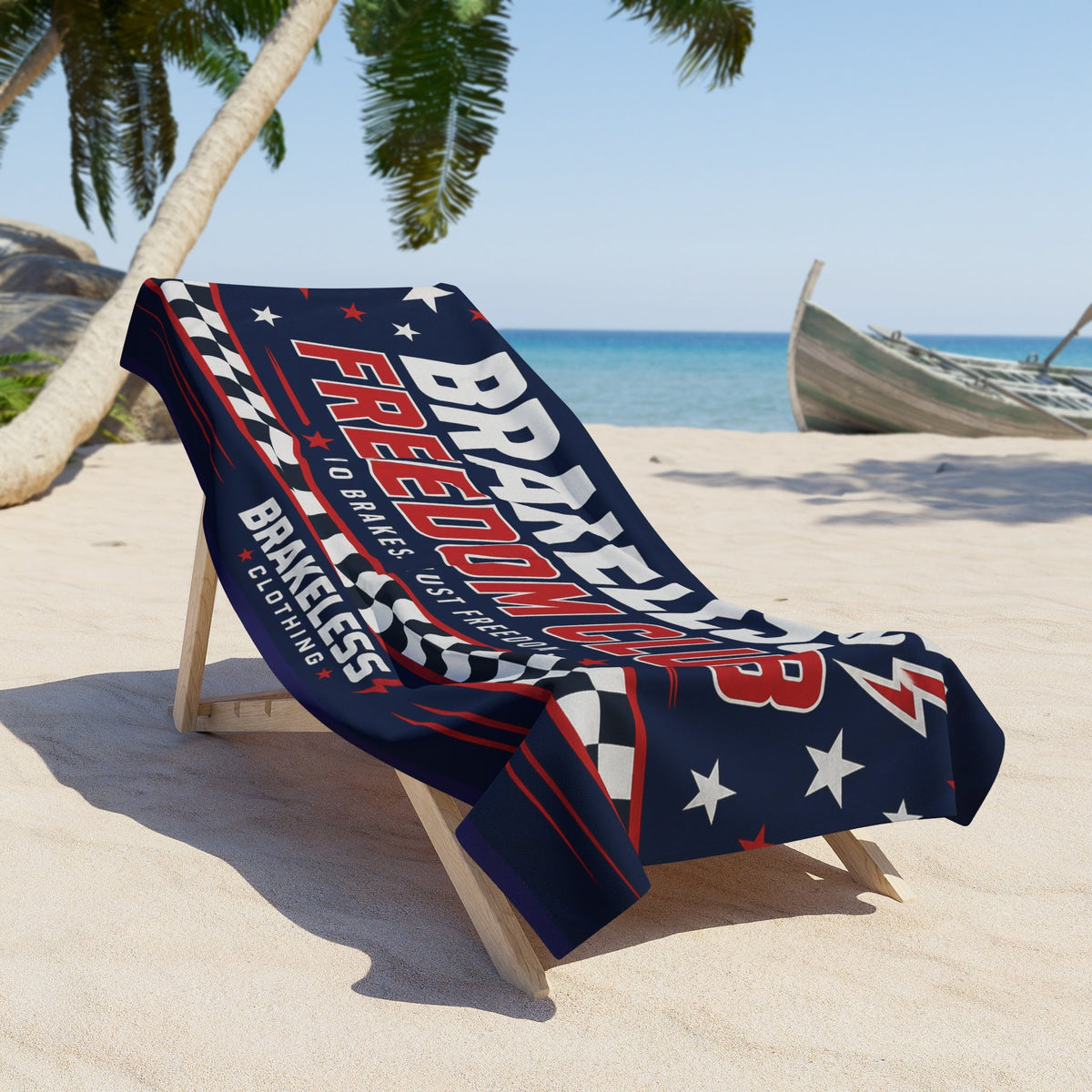 Brakeless Freedom Club Beach Towel - Home Decor - BRAKELESS