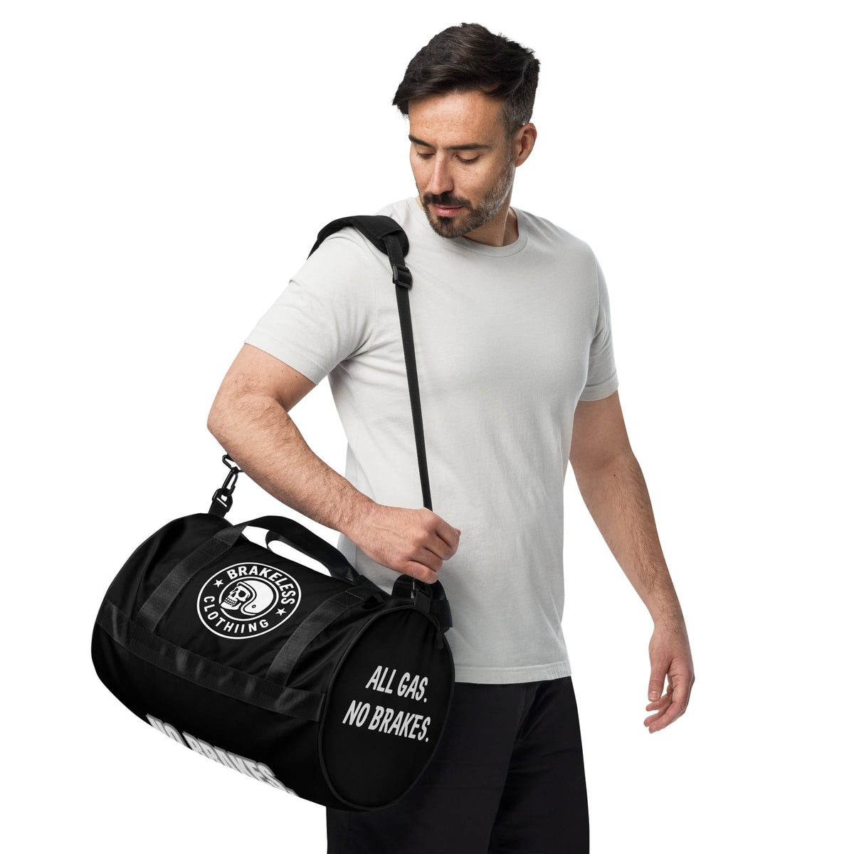 BRAKELESS LOGO All-over print gym bag - BRAKELESS