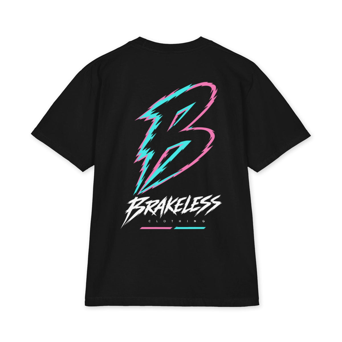 Brakeless Neon - (Unisex) heavyweight boxy fit tee - BRAKELESS