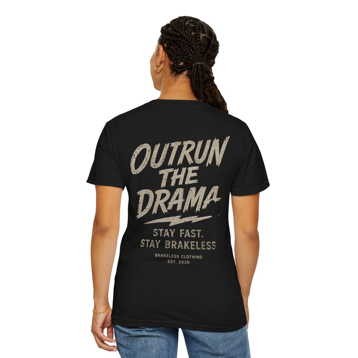 Brakeless "Outrun the Drama" T-Shirt - T-Shirt - BRAKELESS