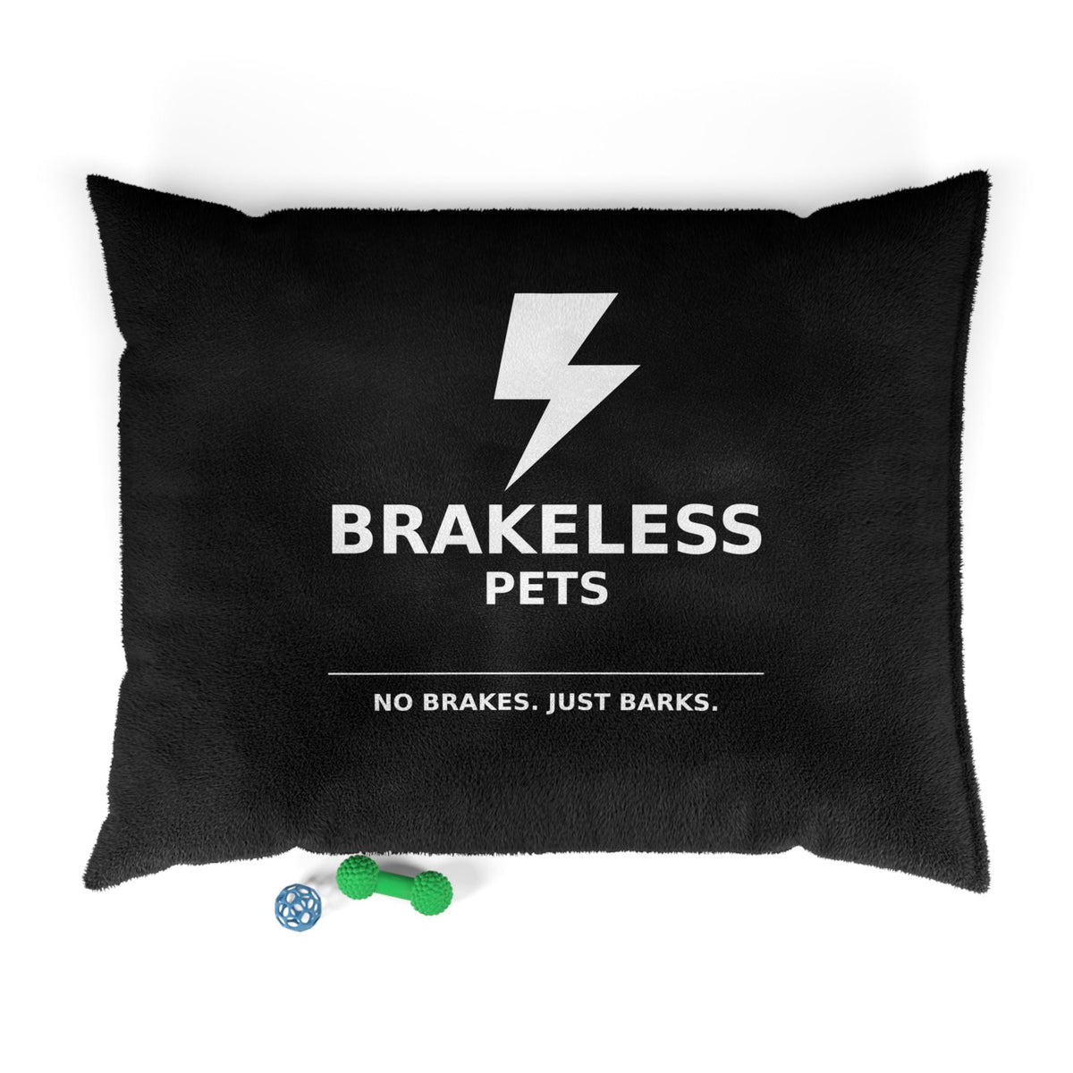 Brakeless Pets Plush Pet Bed — "No Brakes. Just Barks." - Pets - BRAKELESS