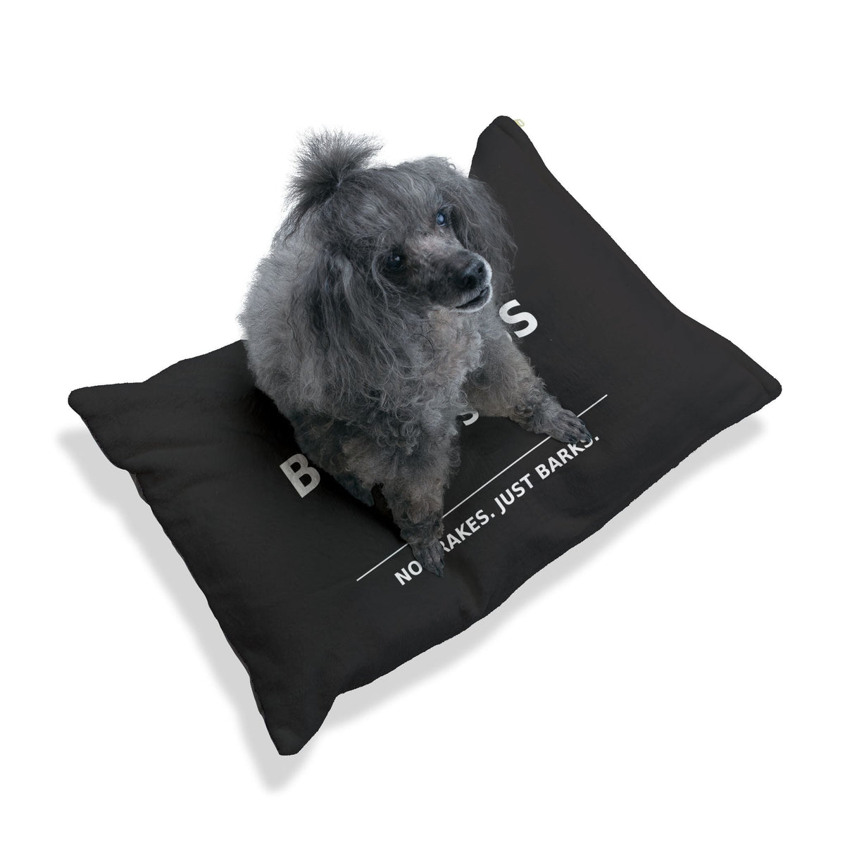 Brakeless Pets Plush Pet Bed — "No Brakes. Just Barks." - Pets - BRAKELESS