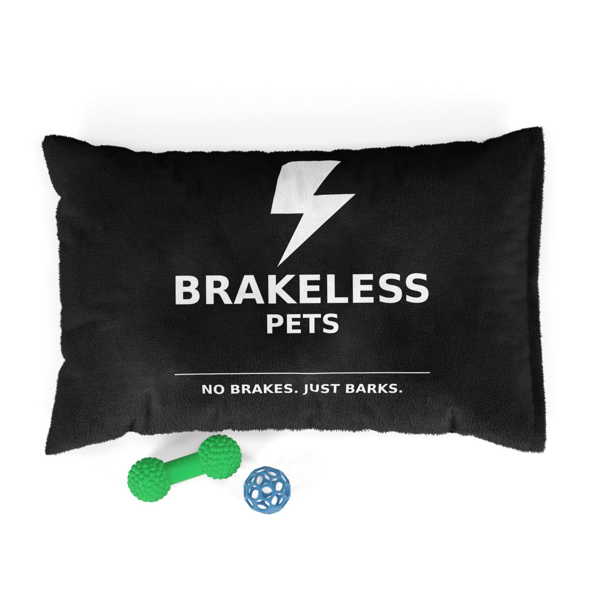 Brakeless Pets Plush Pet Bed — "No Brakes. Just Barks." - Pets - BRAKELESS