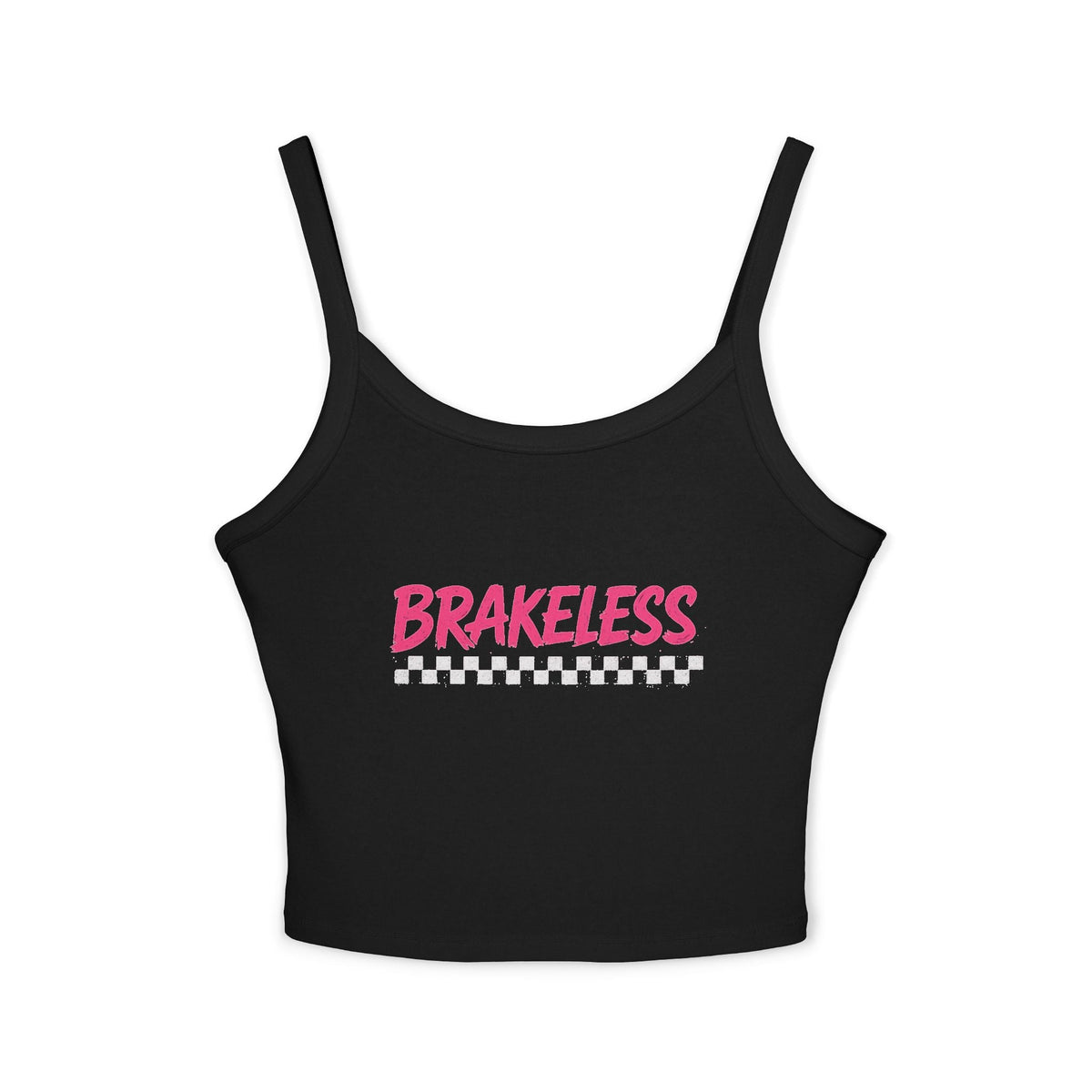 Brakeless Pink Graphic Tank — CUSTOMIZABLE & Checker Crop Top - Tank Top - BRAKELESS