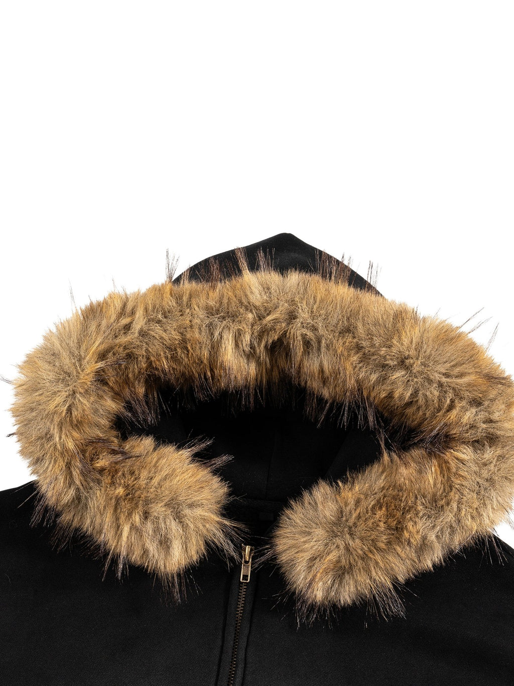 BRAKELESS PINK SKULL Boxy Detachable Fur Hoodie - Outerwear - BRAKELESS