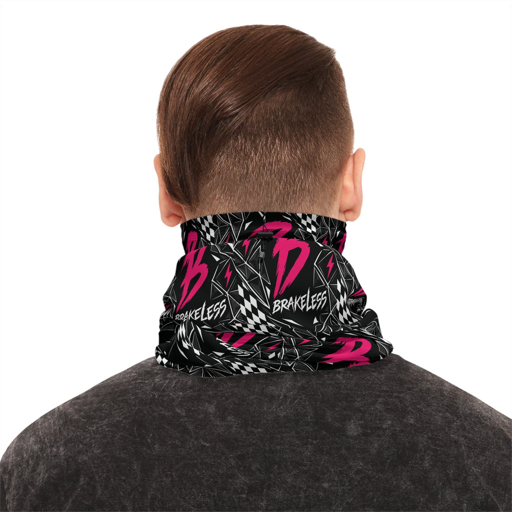 Brakeless Shatter Winter Neck Gaiter – Pink - All Over Prints - BRAKELESS
