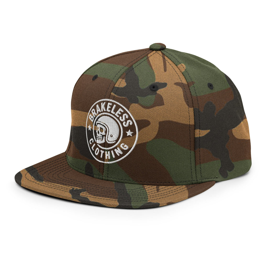 Brakeless Skull Logo - Snapback Hat - BRAKELESS