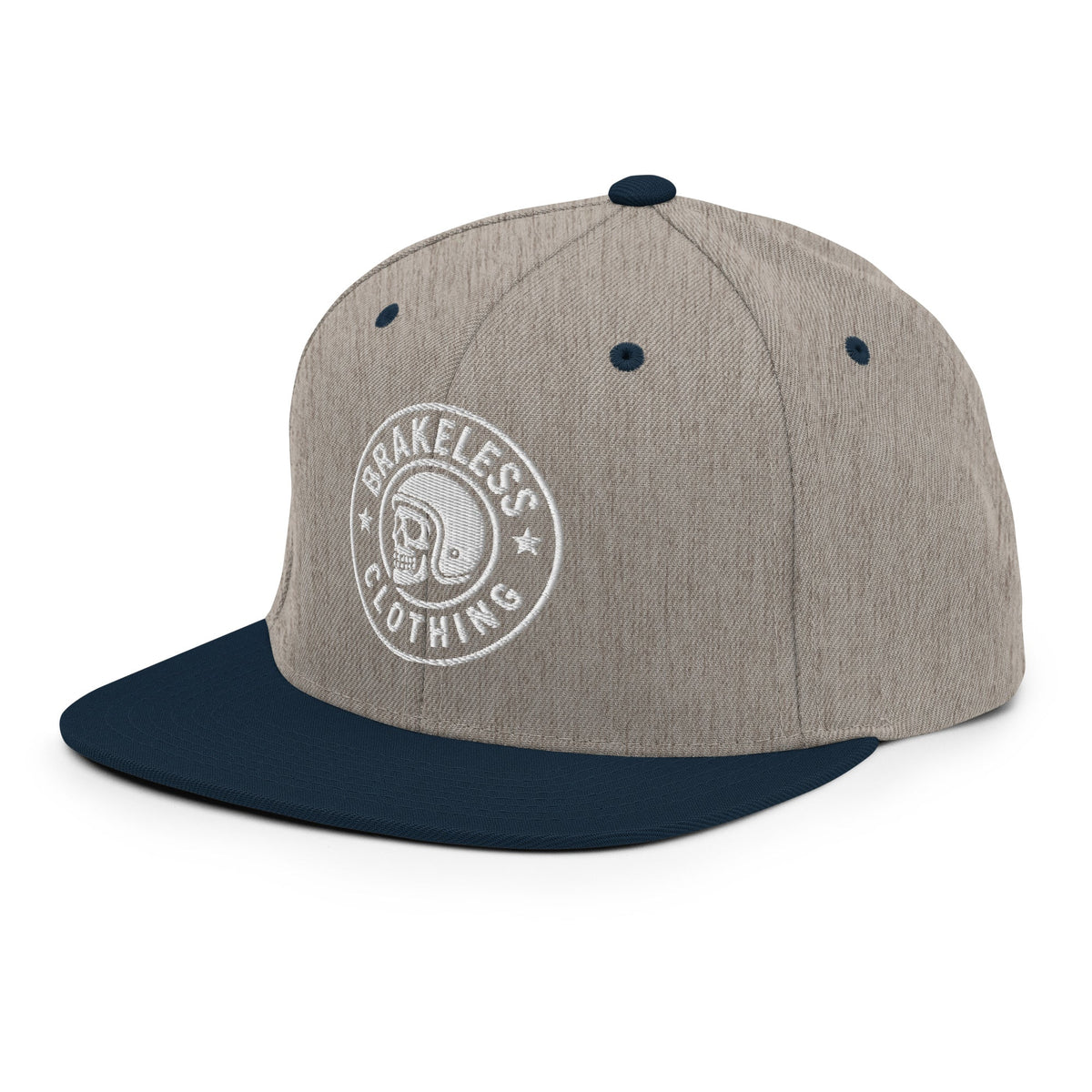 Brakeless Skull Logo - Snapback Hat - BRAKELESS