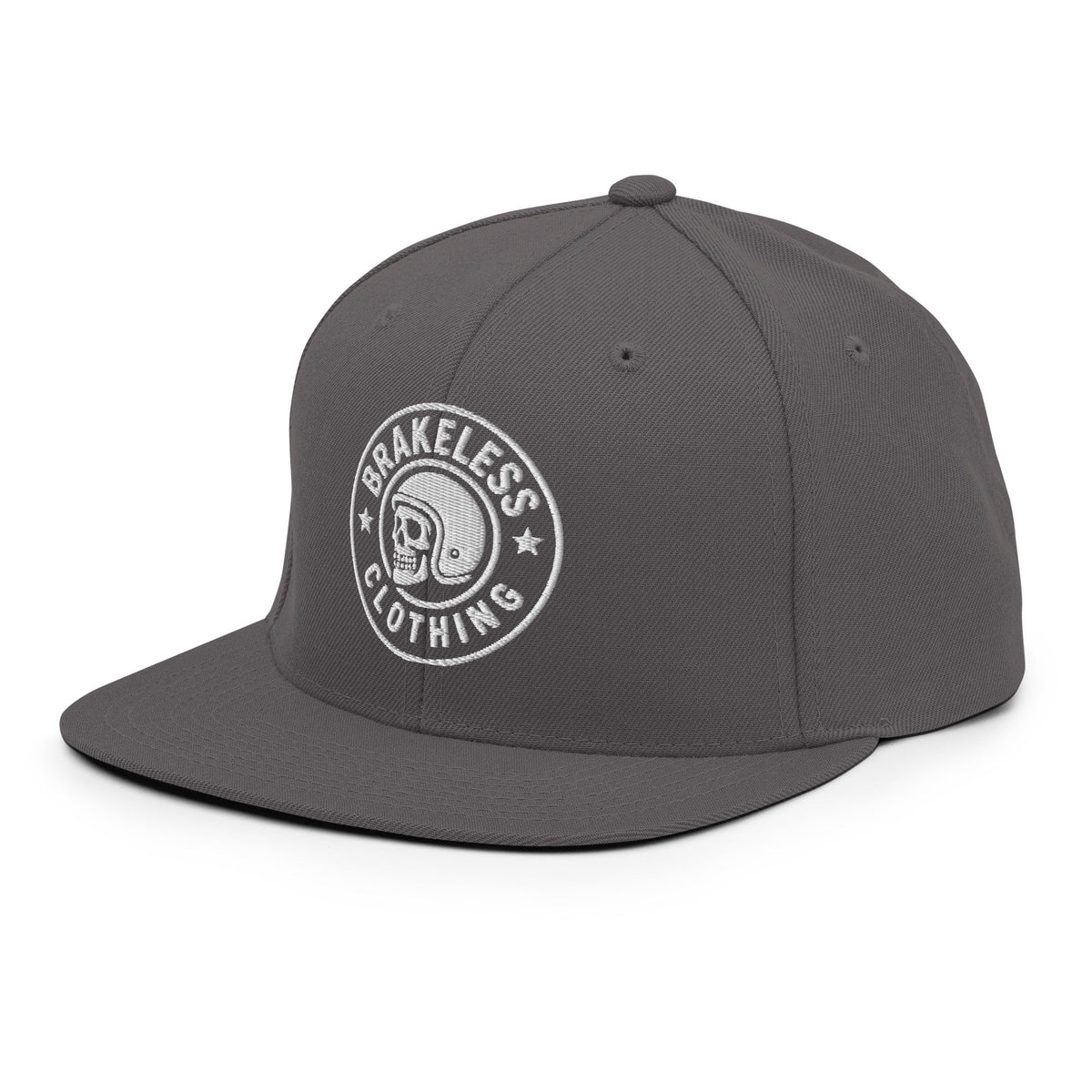 Brakeless Skull Logo - Snapback Hat - BRAKELESS