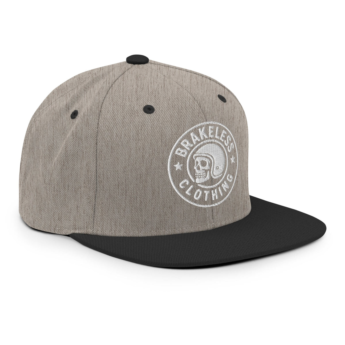 Brakeless Skull Logo - Snapback Hat - BRAKELESS