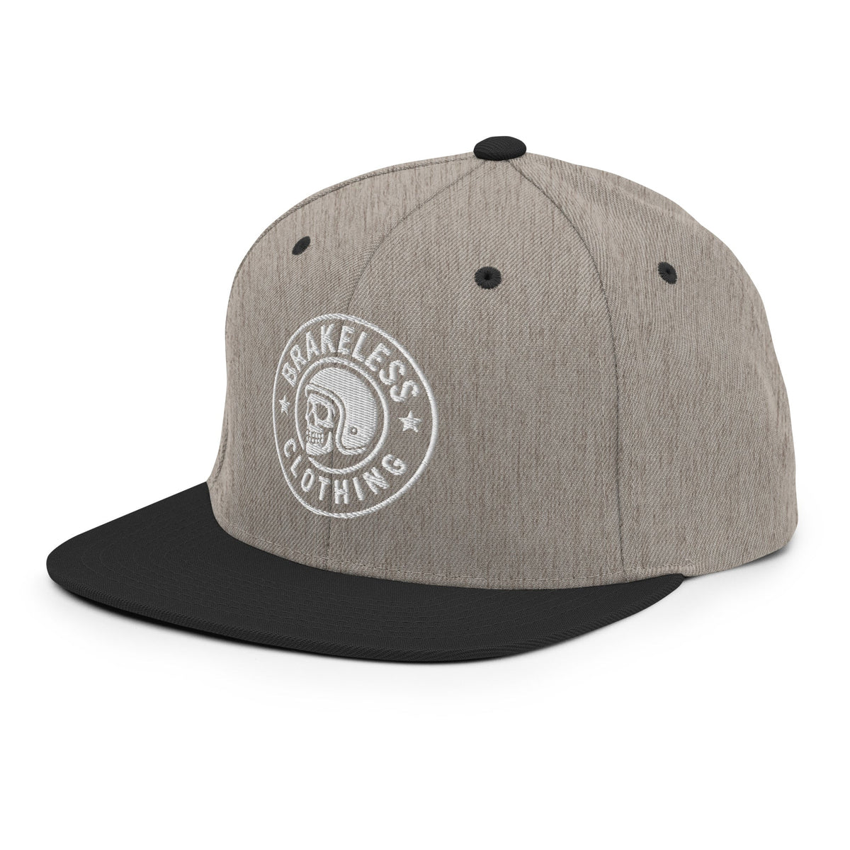 Brakeless Skull Logo - Snapback Hat - BRAKELESS