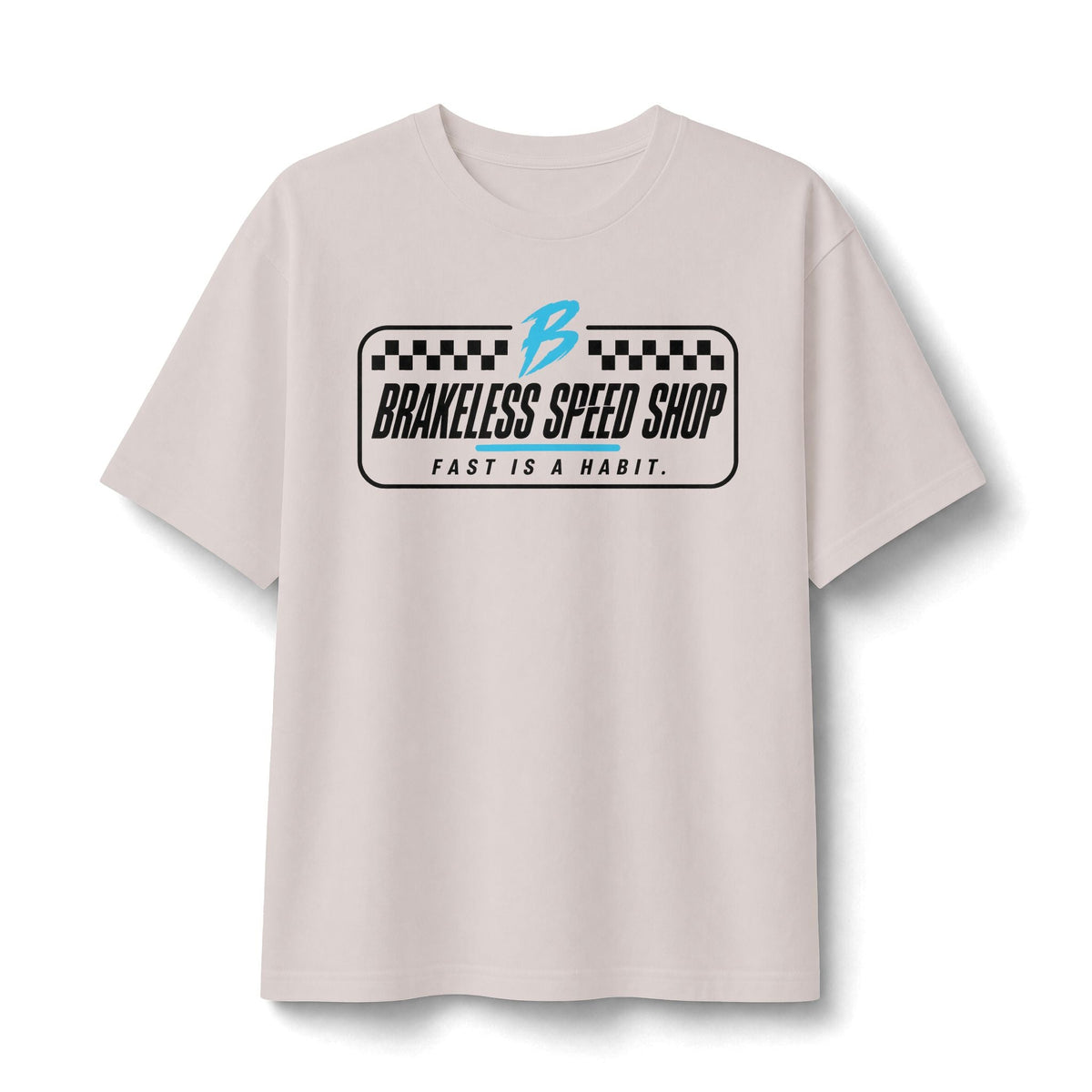 Brakeless Speed Shop "Fast Is A Habit" Racing Tee - Unisex Relaxed Fit (Mult. Colors) - T-Shirt - BRAKELESS