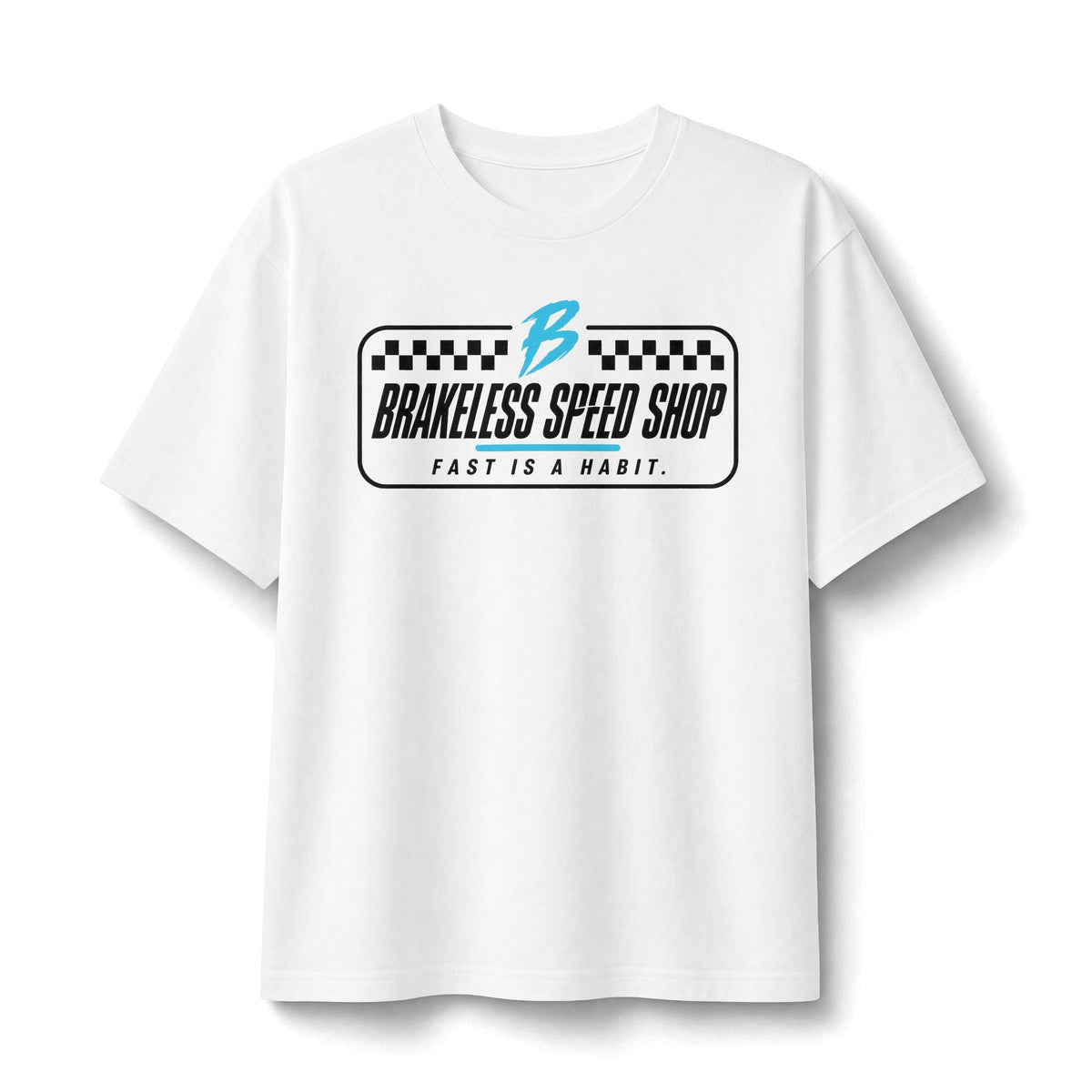 Brakeless Speed Shop "Fast Is A Habit" Racing Tee - Unisex Relaxed Fit (Mult. Colors) - T-Shirt - BRAKELESS