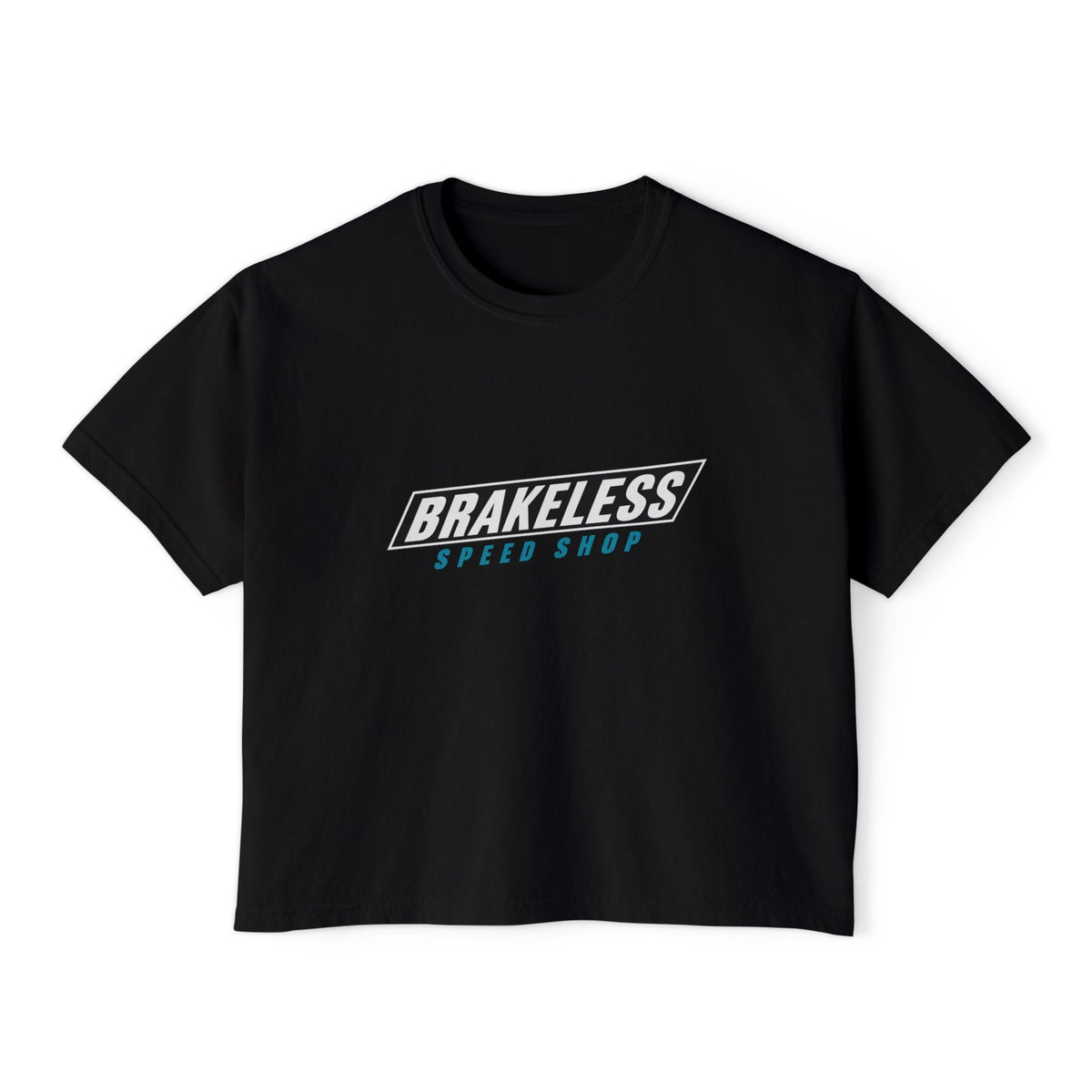 Brakeless Speed Shop Women's Boxy Tee – “Fast Is A Habit” - T-Shirt - BRAKELESS