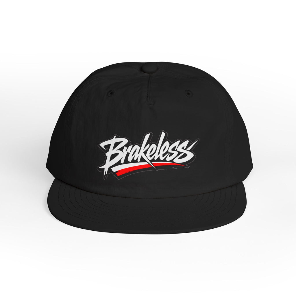 Brakeless Surf Skate Cap — Retro Script Skate/Surf Snapback Hat - Hats - BRAKELESS