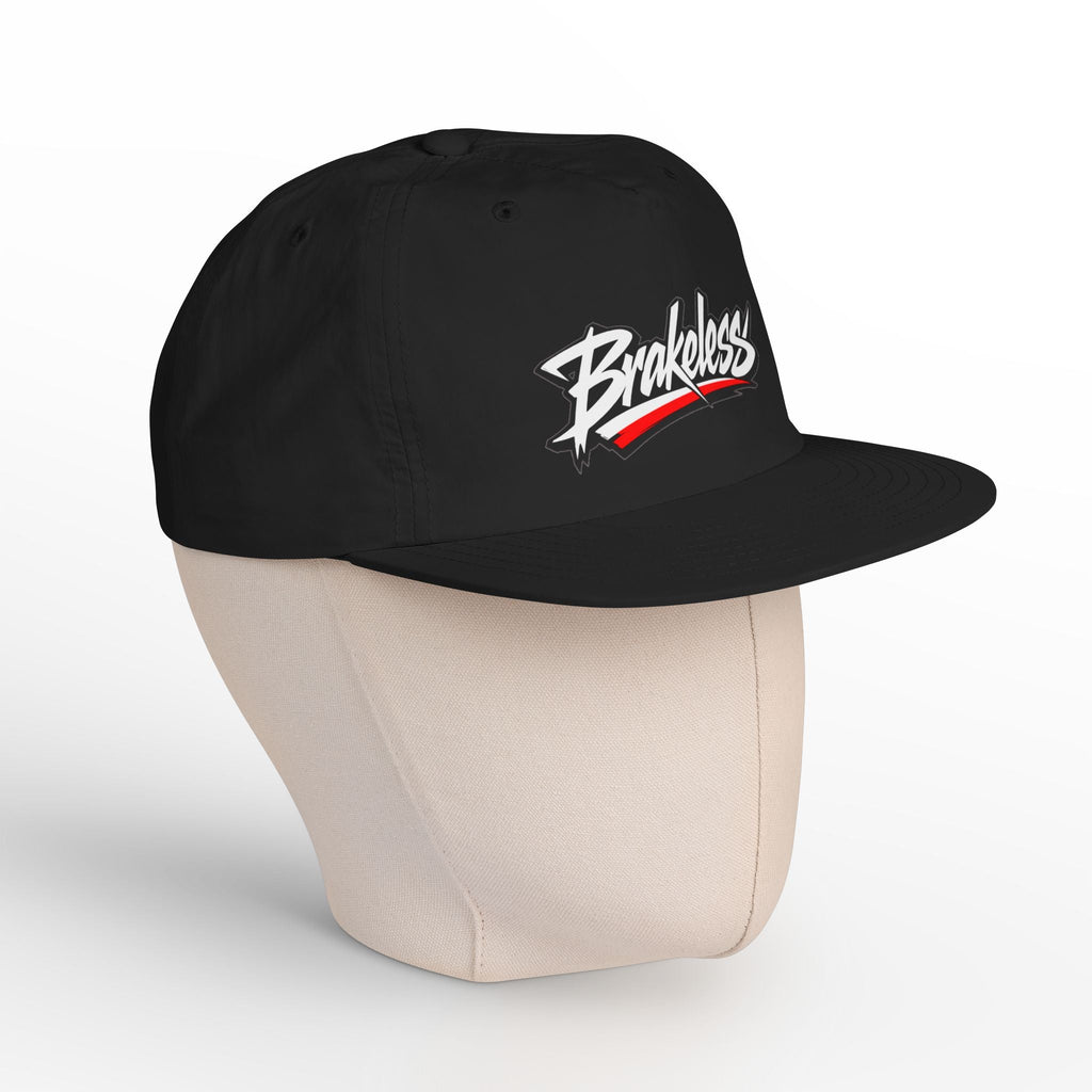 Brakeless Surf Skate Cap — Retro Script Skate/Surf Snapback Hat - Hats - BRAKELESS