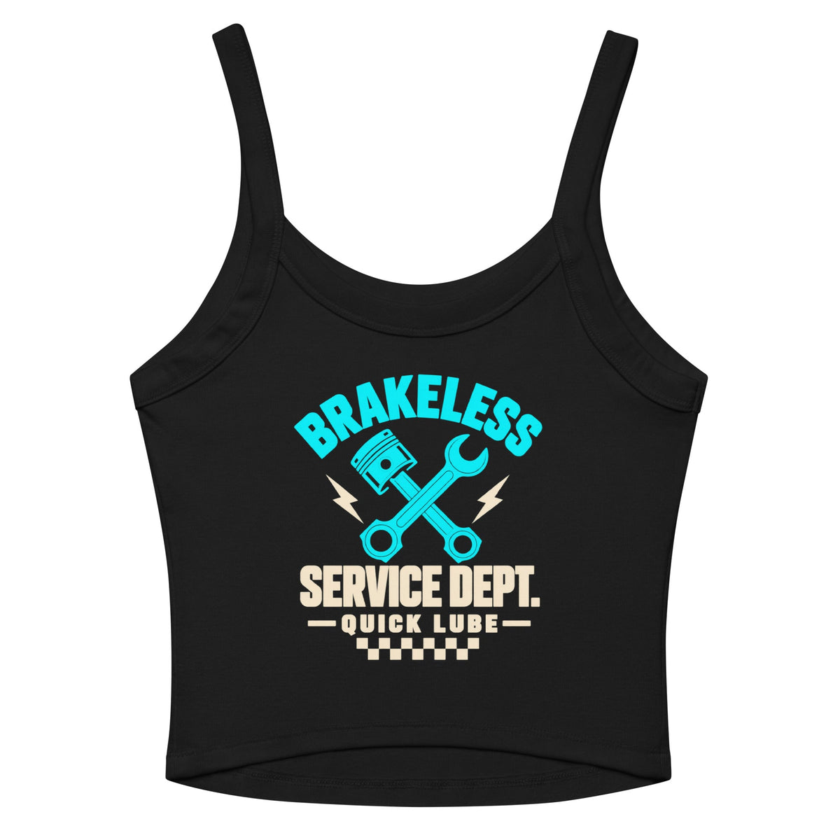 Brakeless Teal - Quick Lube - Women’s micro-rib tank top - BRAKELESS