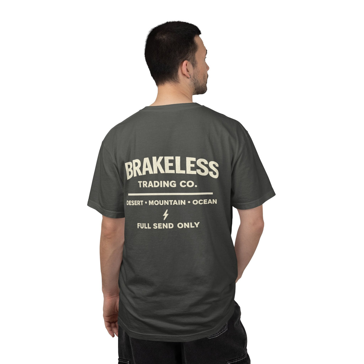 Brakeless Trading Co. Graphic T-Shirt – Desert • Mountain • Ocean Adventure Tee - T-Shirt - BRAKELESS