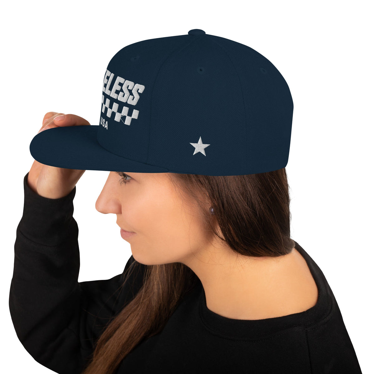 BRAKELESS USA STAR SNAPBACK HAT - BRAKELESS