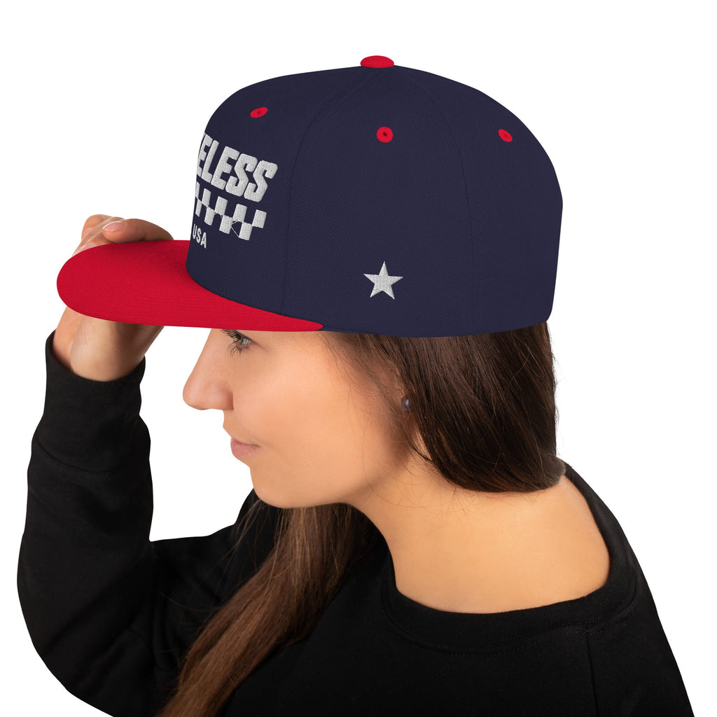 BRAKELESS USA STAR SNAPBACK HAT - BRAKELESS