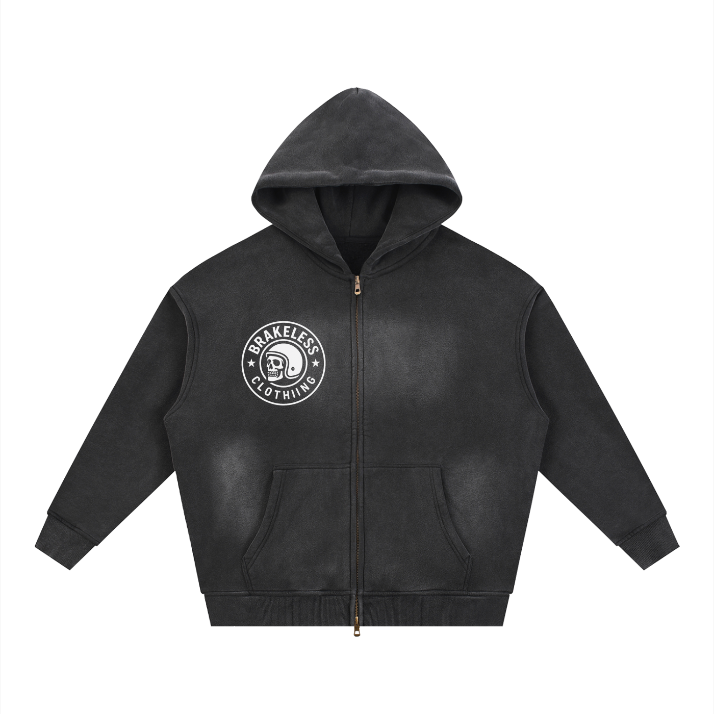 BRAKELESS,BRAKELESS CLOTHING,HOODIE,ZIPPER,ZIP HOODIE,ALL GAS,STREETWEAR,STREET WEAR